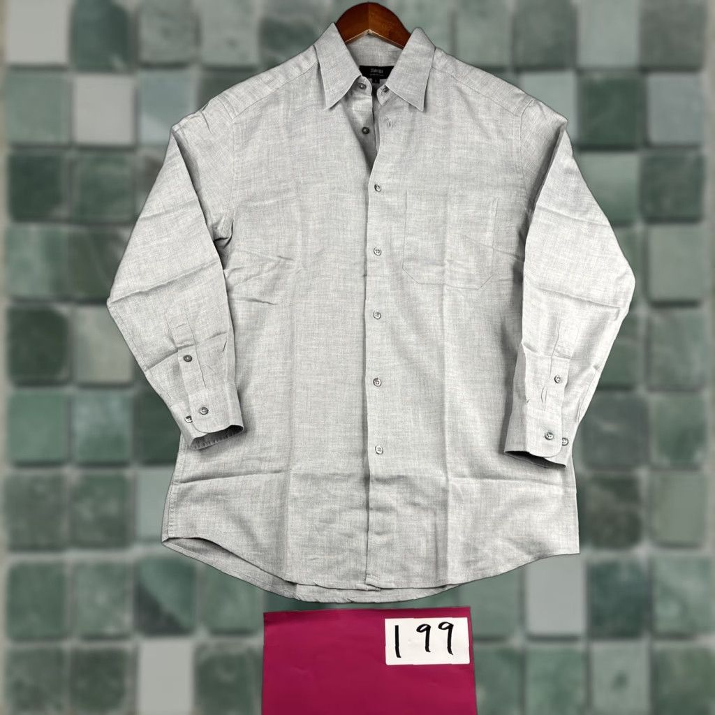 Zanella Zanella Shirt Button-Up Long Sleeve Mens Small Gray Heather Pocket Casual Classic Designer Vintage: No Size US S / EU 44-46 / 1 - 1 Thumbnail