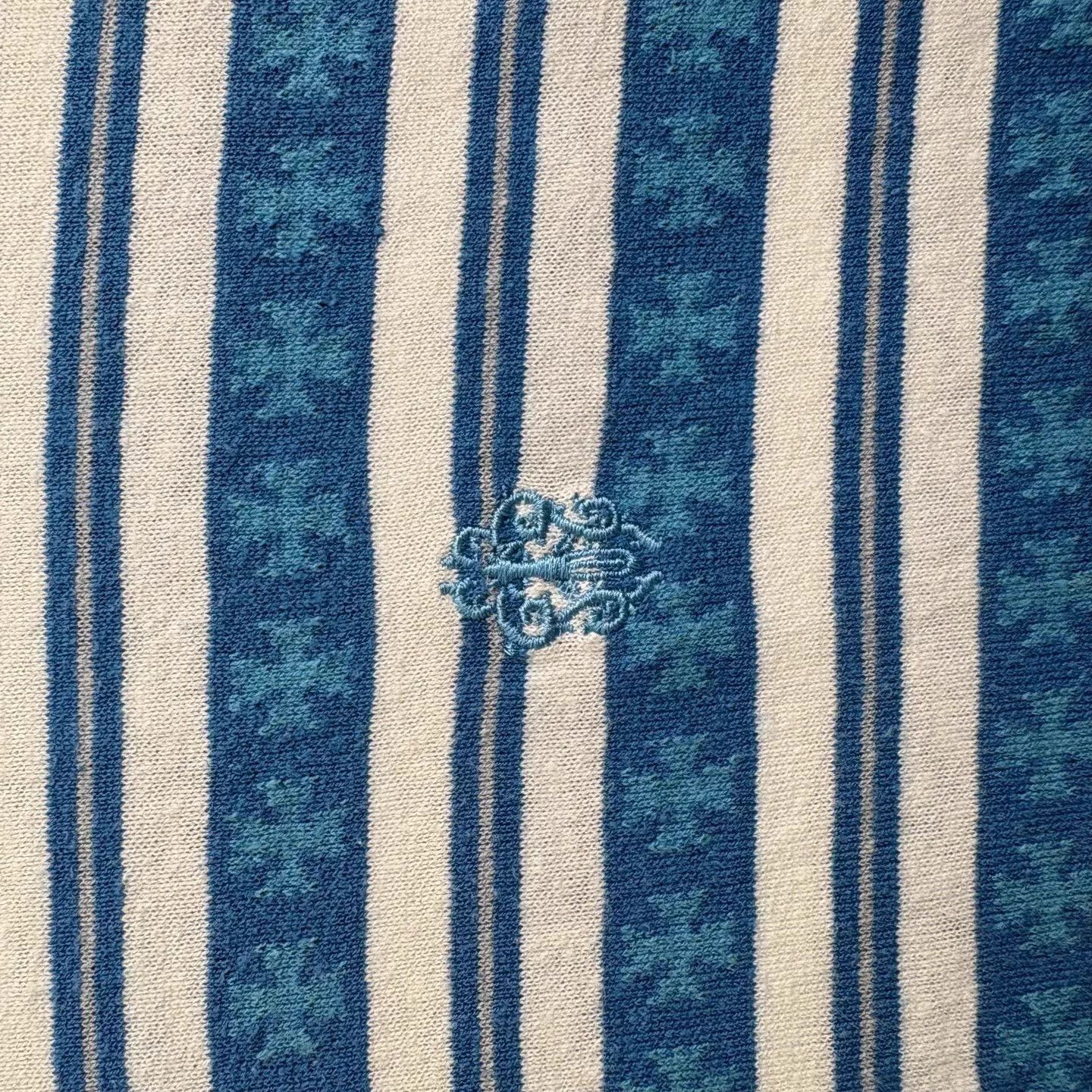 Chrome Hearts Chrome Hearts White Blue Stripe Cross AOP SS Tee Size L / US 10 / IT 46 - 6 Thumbnail