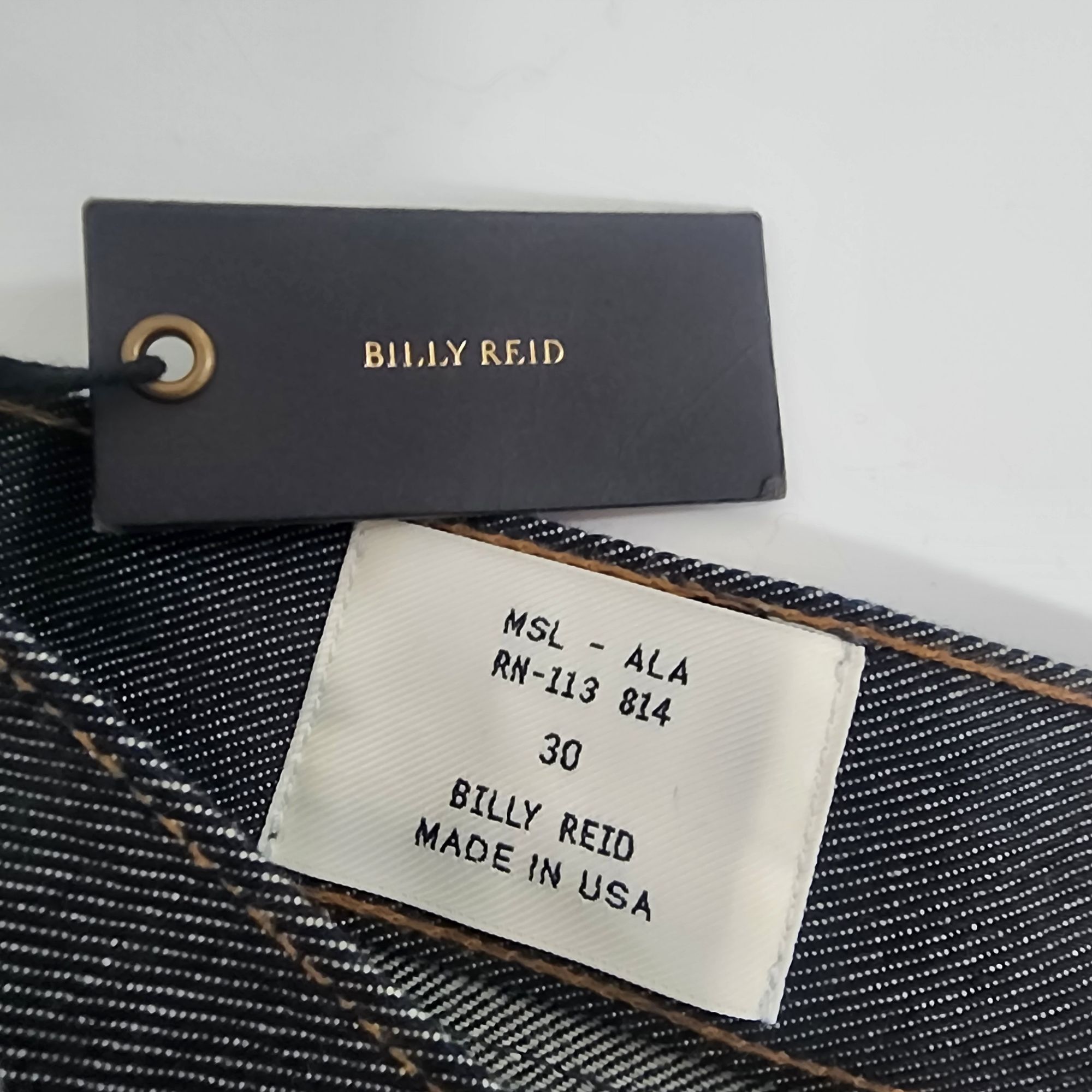 Billy Reid Billy Reid MSL-ALA Mens Slim Fit RN-113814 Selvedge Jeans Size US 30 / EU 46 - 5 Thumbnail
