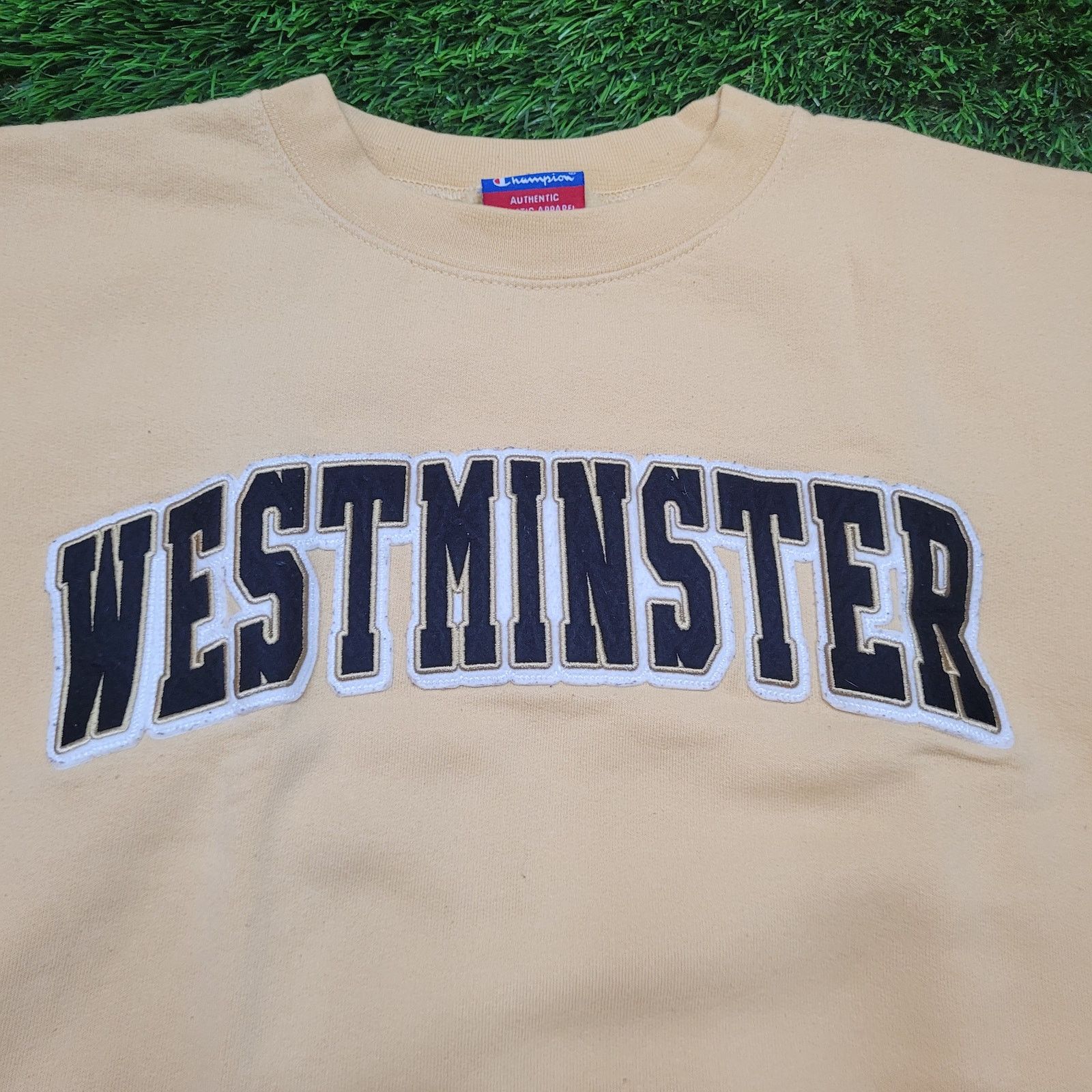 Champion VTG Y2K Champion Westminster College Sweatshirt M (Tag S) Size US M / EU 48-50 / 2 - 2 Thumbnail