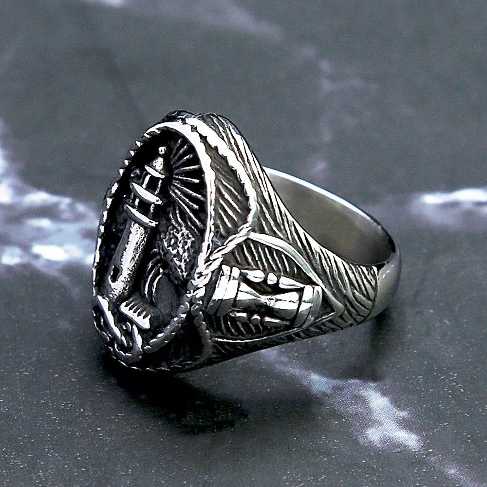 Vintage Vintage Viking Lighthouse Ring Size ONE SIZE - 3 Thumbnail