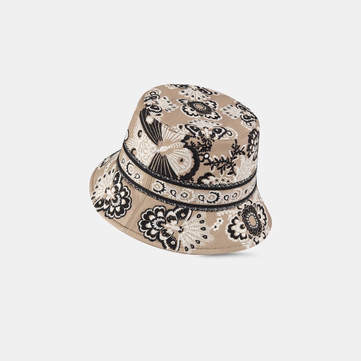 Dior o1bcso1str0226 Size:OS/Small Brim Bucket Hat in Beige/Black Size ONE SIZE - 3 Thumbnail