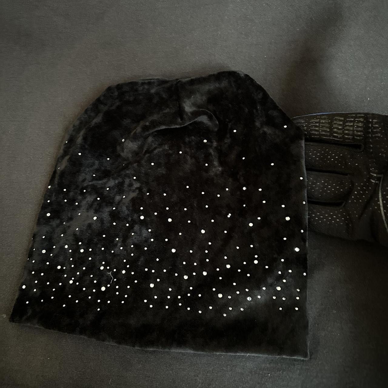 Vintage Y2K 2000s Style Super Soft Rhinestone Beanie Size ONE SIZE - 2 Thumbnail