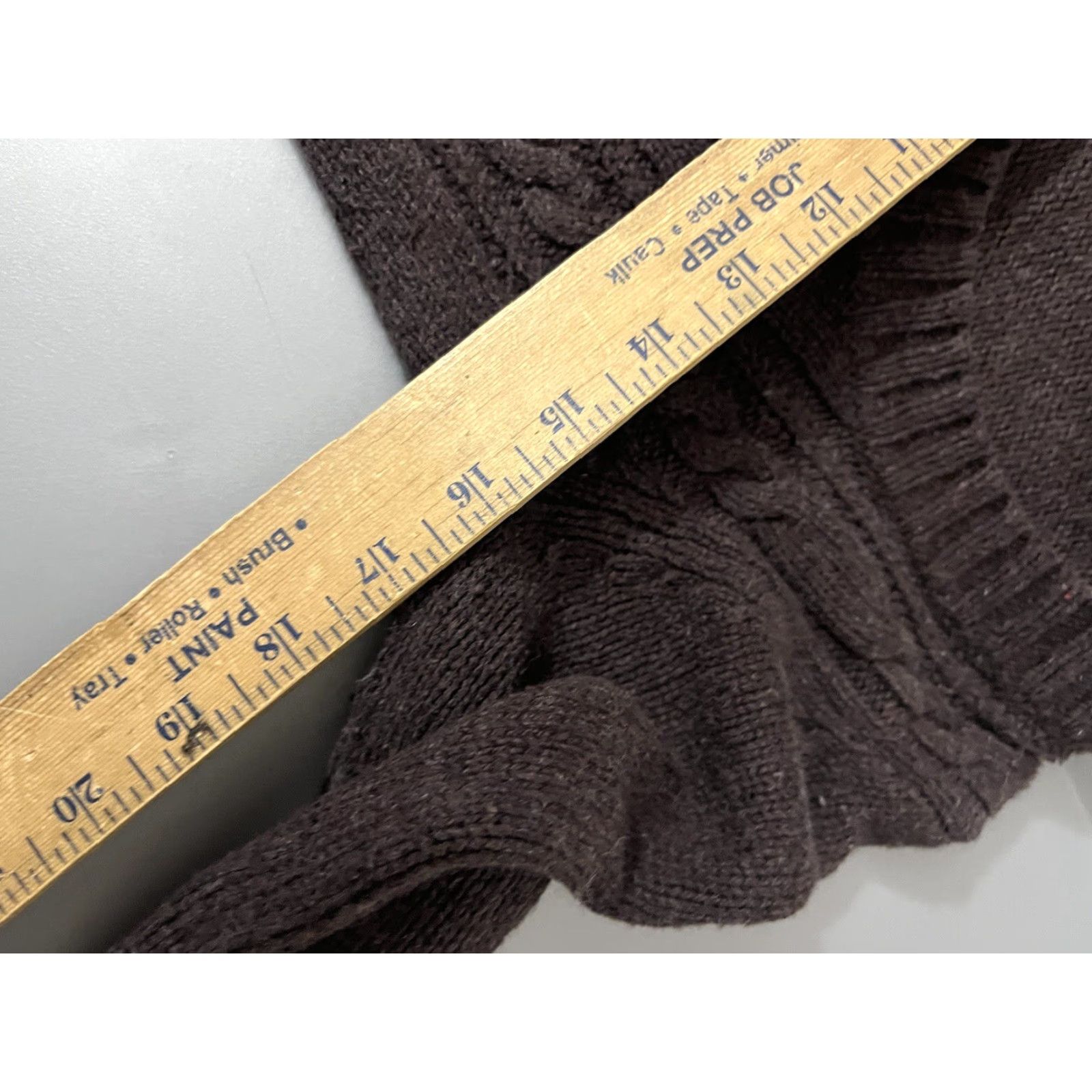 Gap VINTAGE Gap Cable-Knit Sweater Women’s Small Brown Solid Round Neck Pullover Lightweight Size S / US 4 / IT 40 - 5 Thumbnail