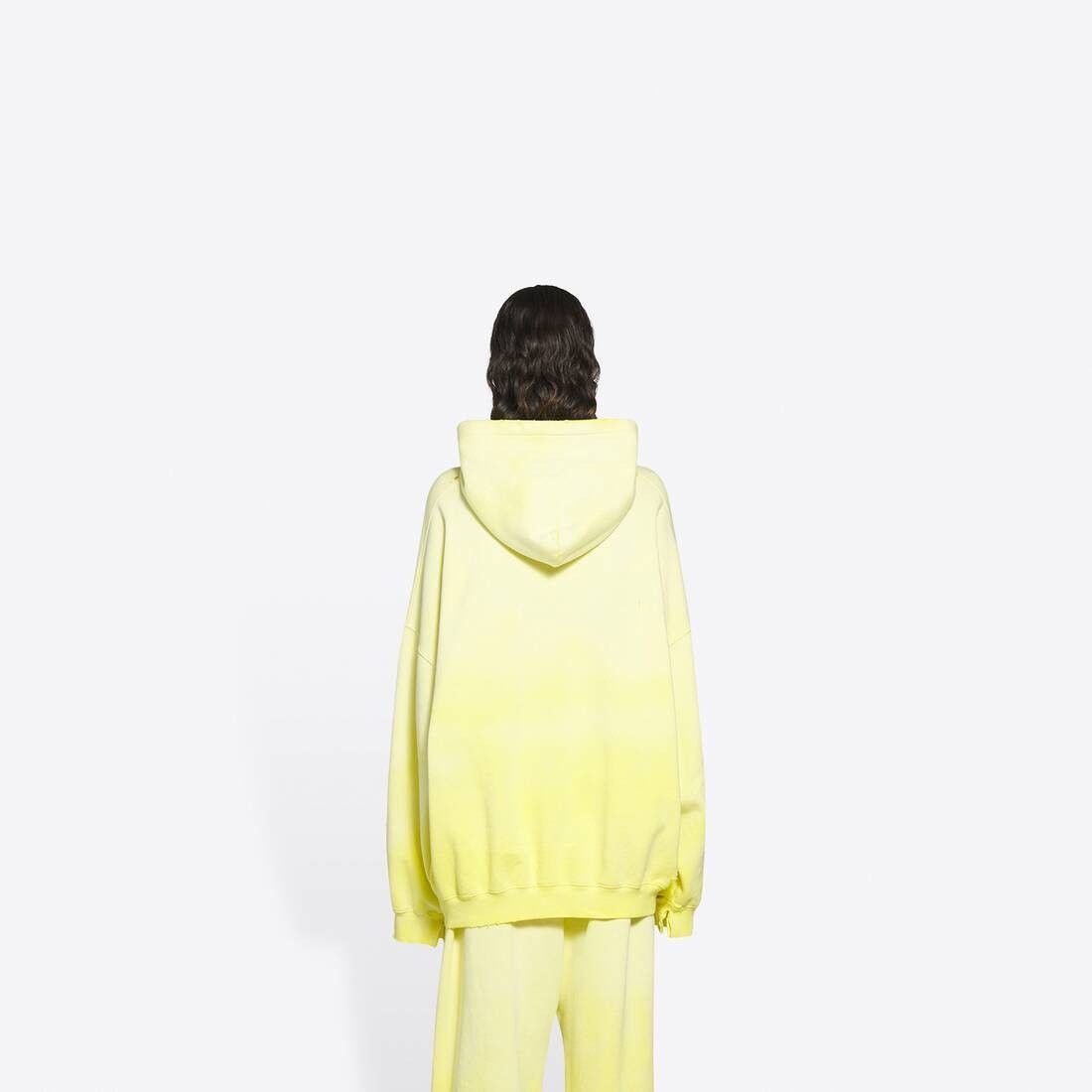 Balenciaga o1bcso1str1224 Boxy Hoodie in Yellow Size XS / US 0-2 / IT 36-38 - 5 Thumbnail