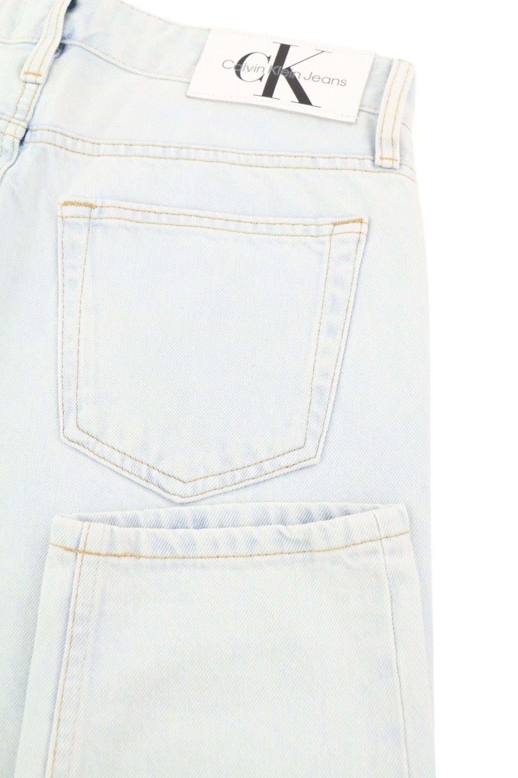 Calvin Klein REGULAR TAPER W30/L32 Light Blue Washed Zipper Denim 85329 Size US 30 / EU 46 - 5 Thumbnail