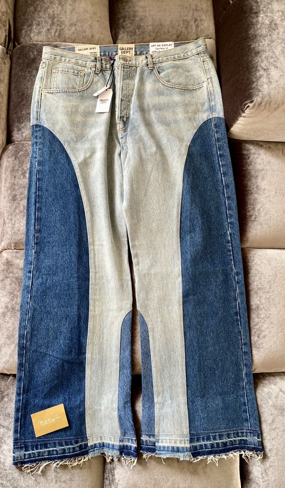 Gallery Dept. €1079 ! BNWT Gallery Dept “Trent Pant” Denim Jeans 38/32 Size US 38 / EU 54 - 5 Thumbnail