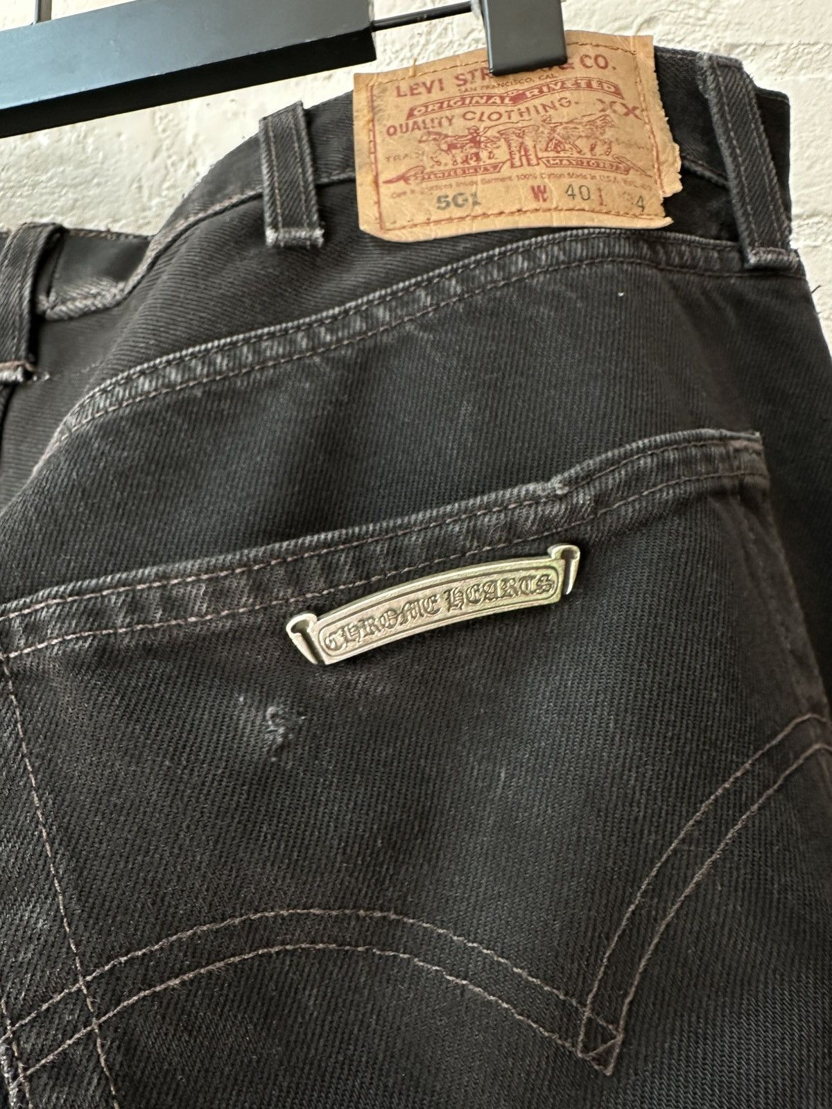 Chrome Hearts Faded Chrome Hearts Leather Cross Patch Levi’s Size US 36 / EU 52 - 8 Thumbnail