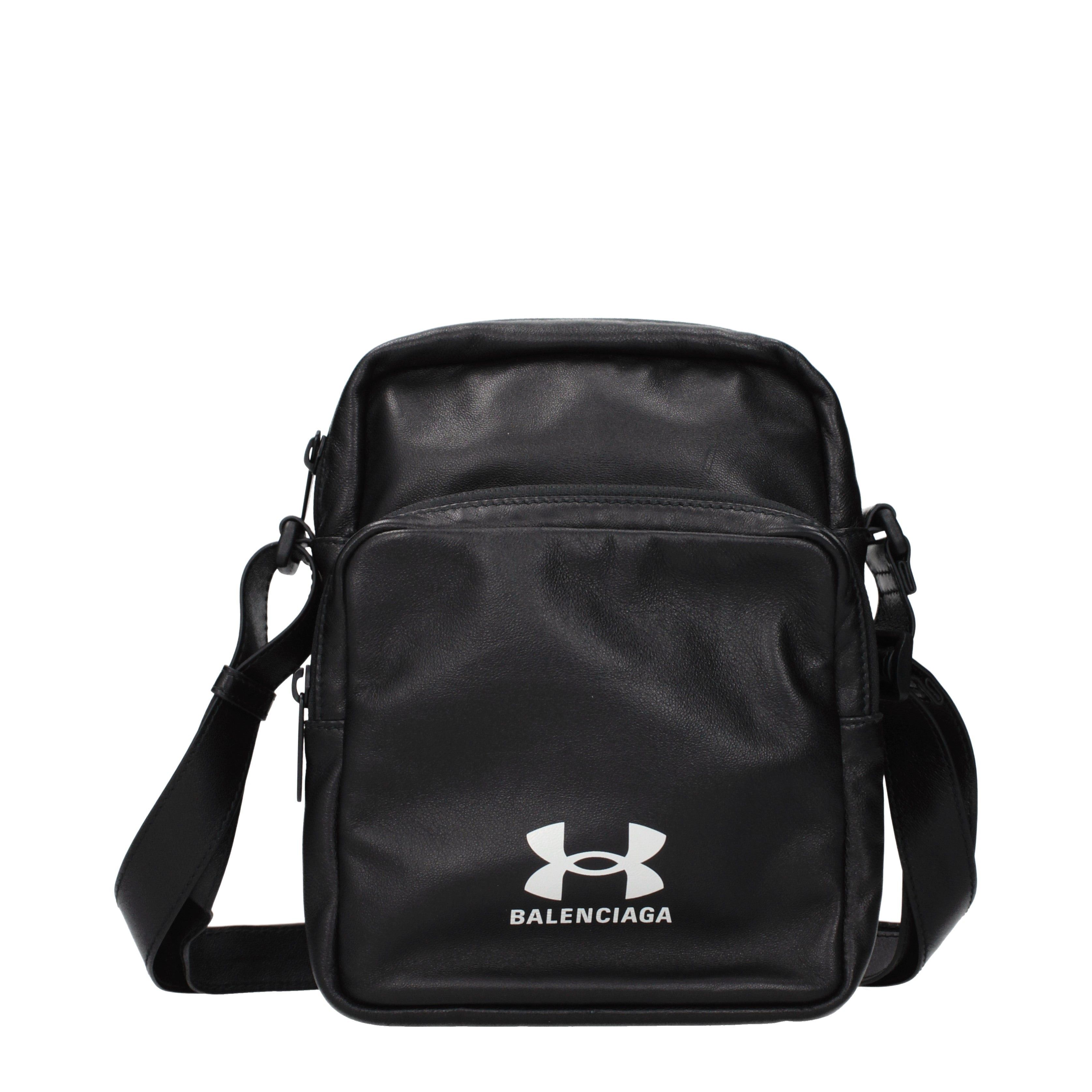 Balenciaga Balenciaga Crossbody Bags Men Leather Black Size ONE SIZE - 1 Thumbnail