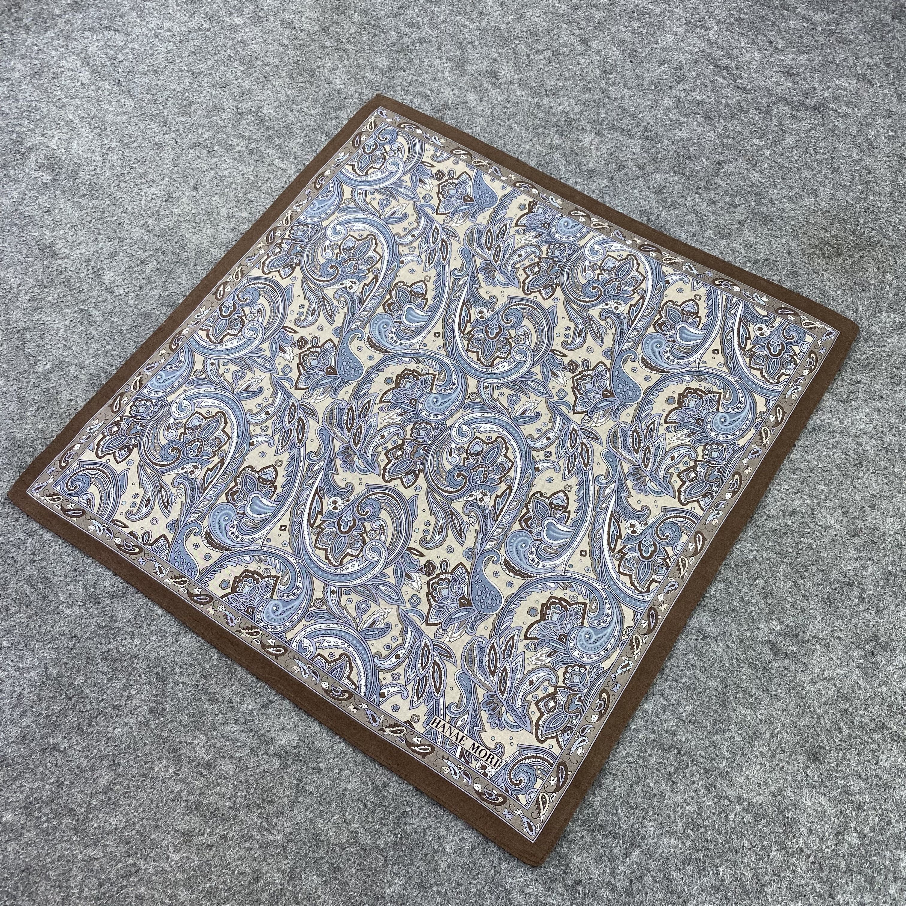 Hanae Mori Hanae Mori Paislee Handkerchief / Bandana /Neckerchief-B1235 Size ONE SIZE - 4 Thumbnail
