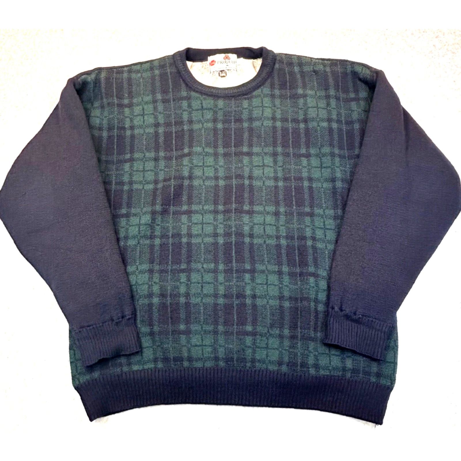 Vintage VINTAGE ProQuip Wind Stopper Golf Sweater Wool Gore-WS Lined Plaid Mens Large Size US L / EU 52-54 / 3 - 2 Thumbnail