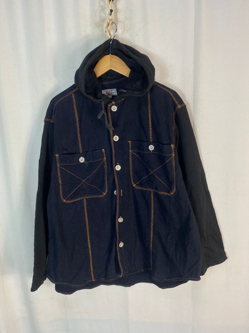 Japanese Brand Unisex 🔥G-dept button up hoodie baggy shirt Size M / US 6-8 / IT 42-44 - 1 Thumbnail
