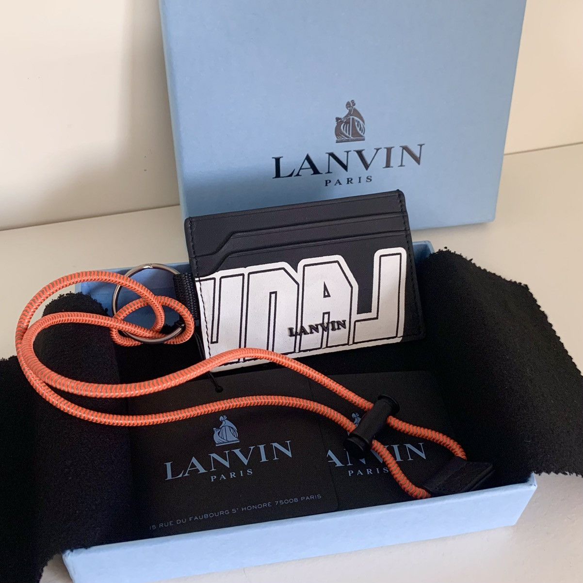 Lanvin Lanvin leather card wallet lanyard Size ONE SIZE - 1 Thumbnail