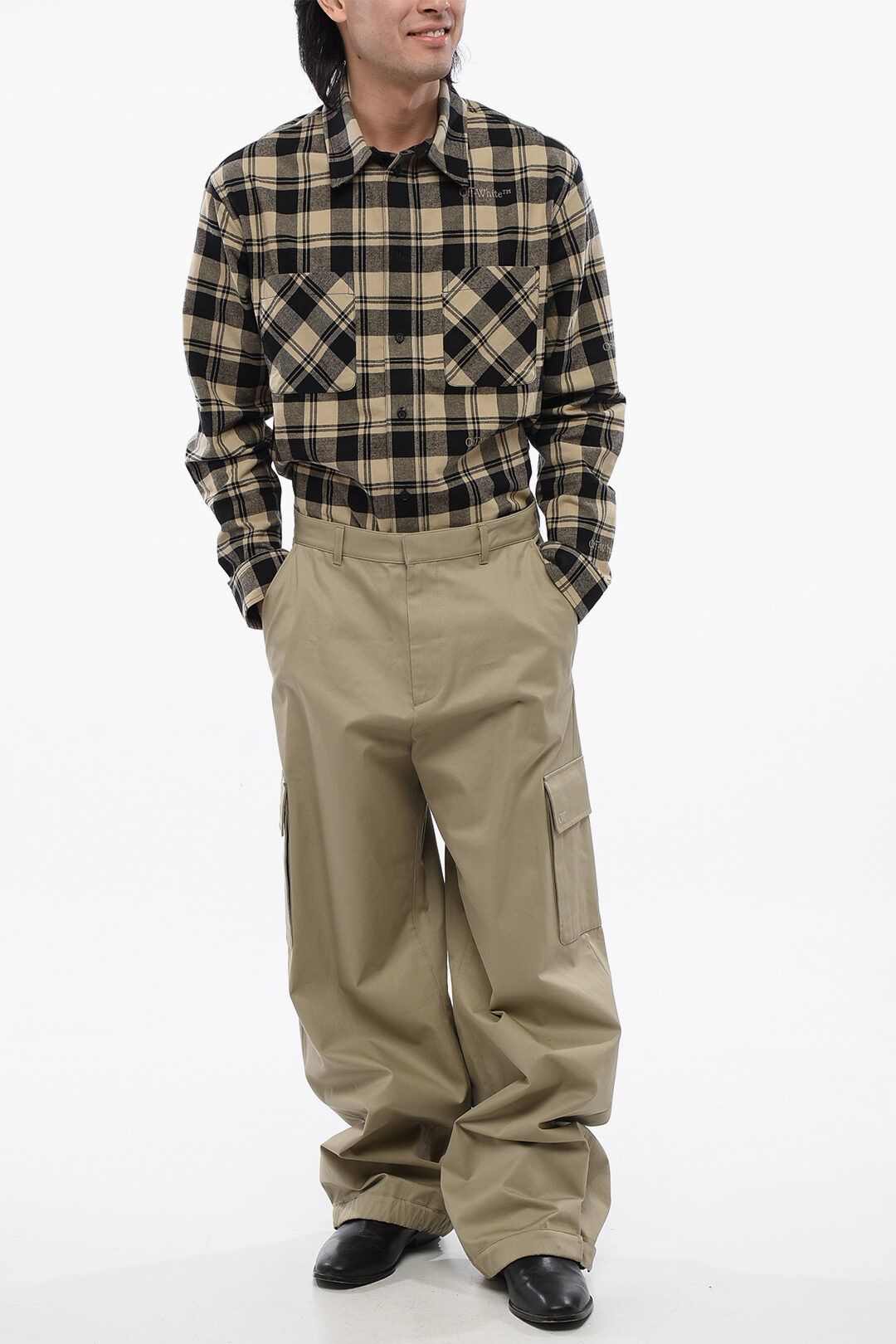Off-White og1mm1025 High Waisted Cargo Pant in Beige Size US 30 / EU 46 - 4 Thumbnail