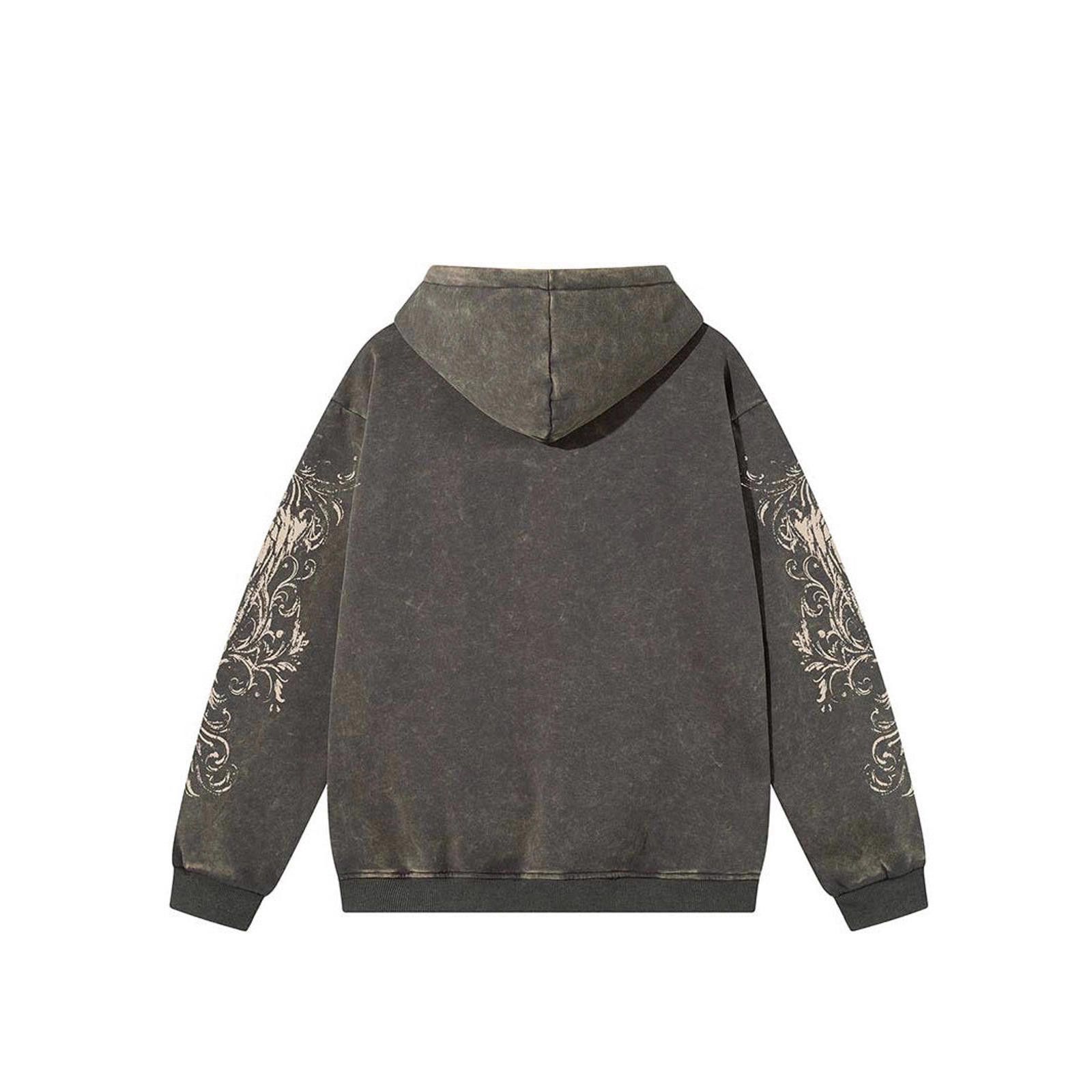 Japanese Brand Black Graphic Print Hoodie, Streetwear Hoodie Size US M / EU 48-50 / 2 - 4 Thumbnail