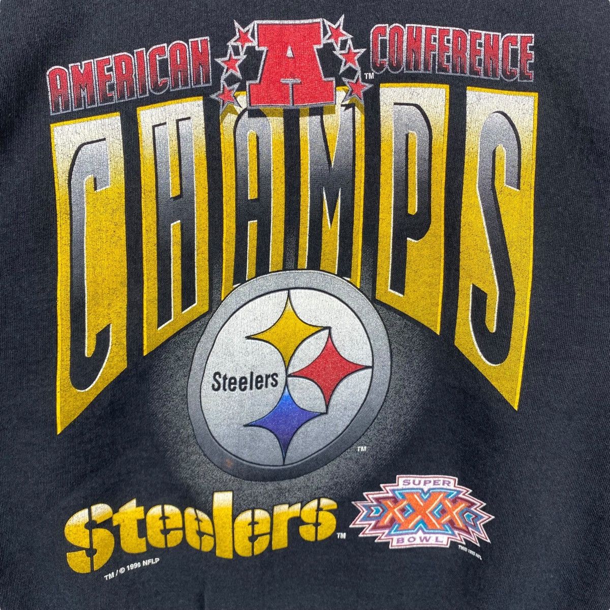 NFL Vintage 90's STEELERS American Conference Champs Crewneck Size US L / EU 52-54 / 3 - 2 Thumbnail