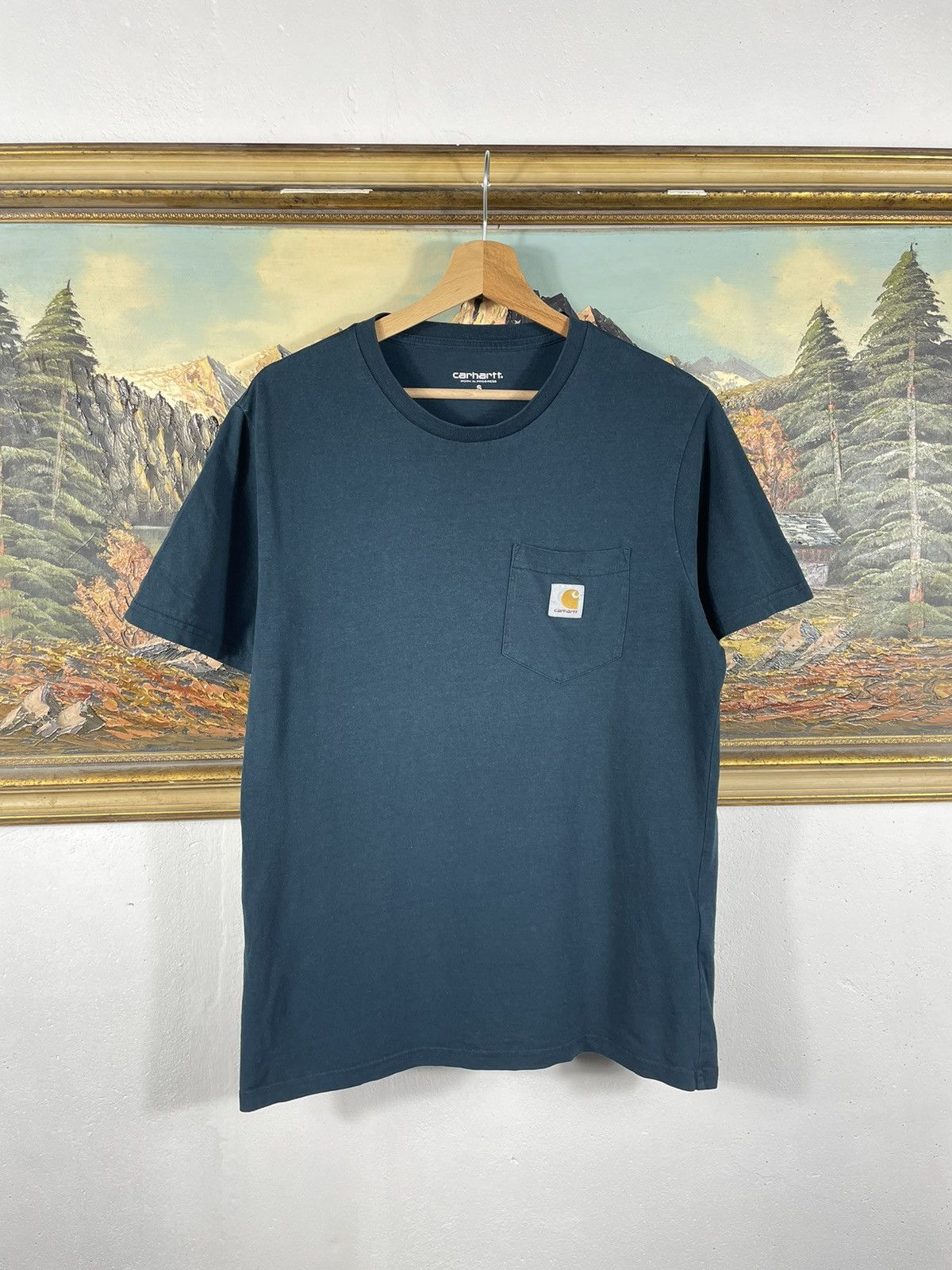 Carhartt Green Carhartt T shirt Tee Mini Logo Pocket Size US S / EU 44-46 / 1 - 1 Thumbnail