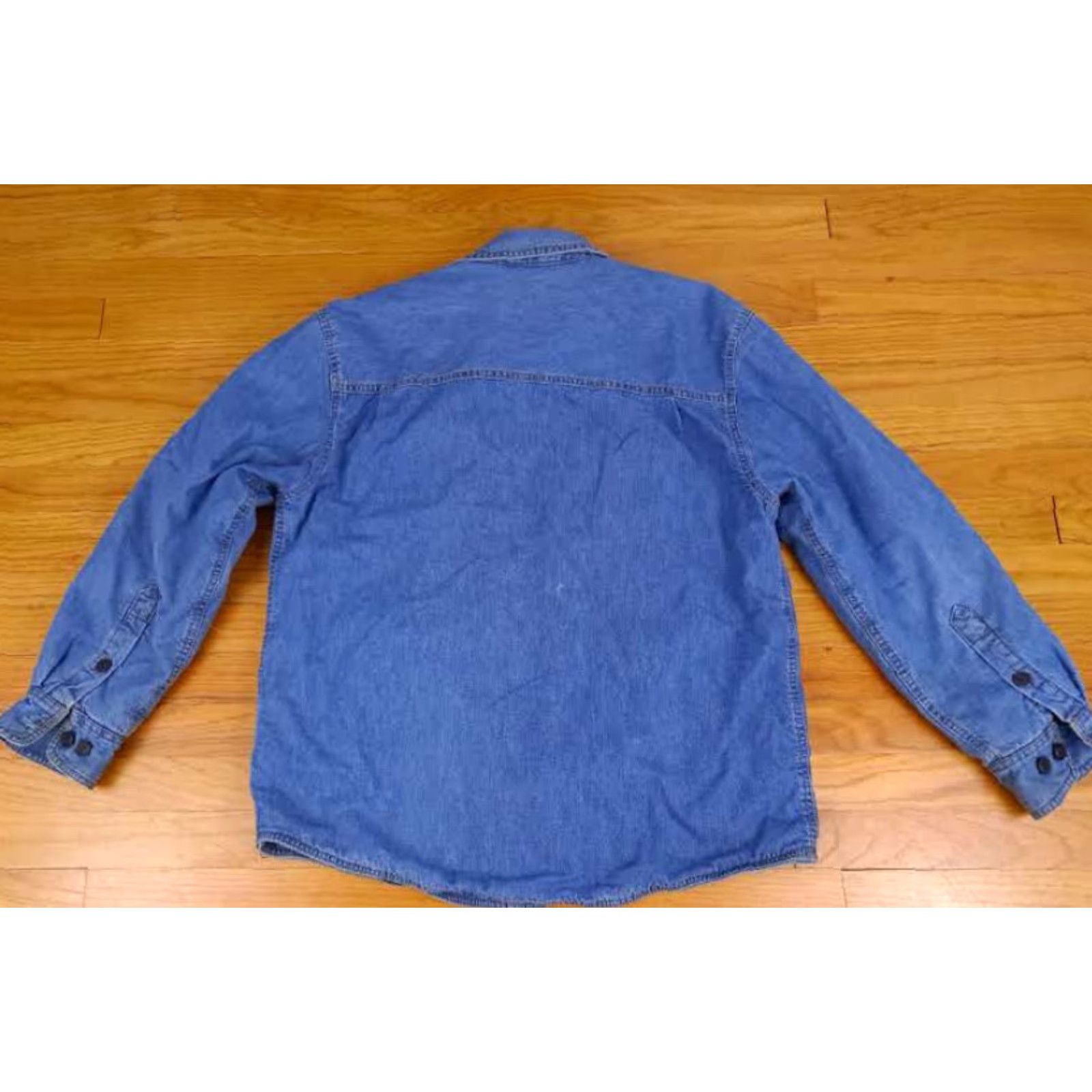Vintage VINTAGE Outdoor Life Buffalo Plaid Flannel Insulated Cotton Outer Shirt M Blue Mens Barn Work Shirt Jacket Size US M / EU 48-50 / 2 - 4 Thumbnail