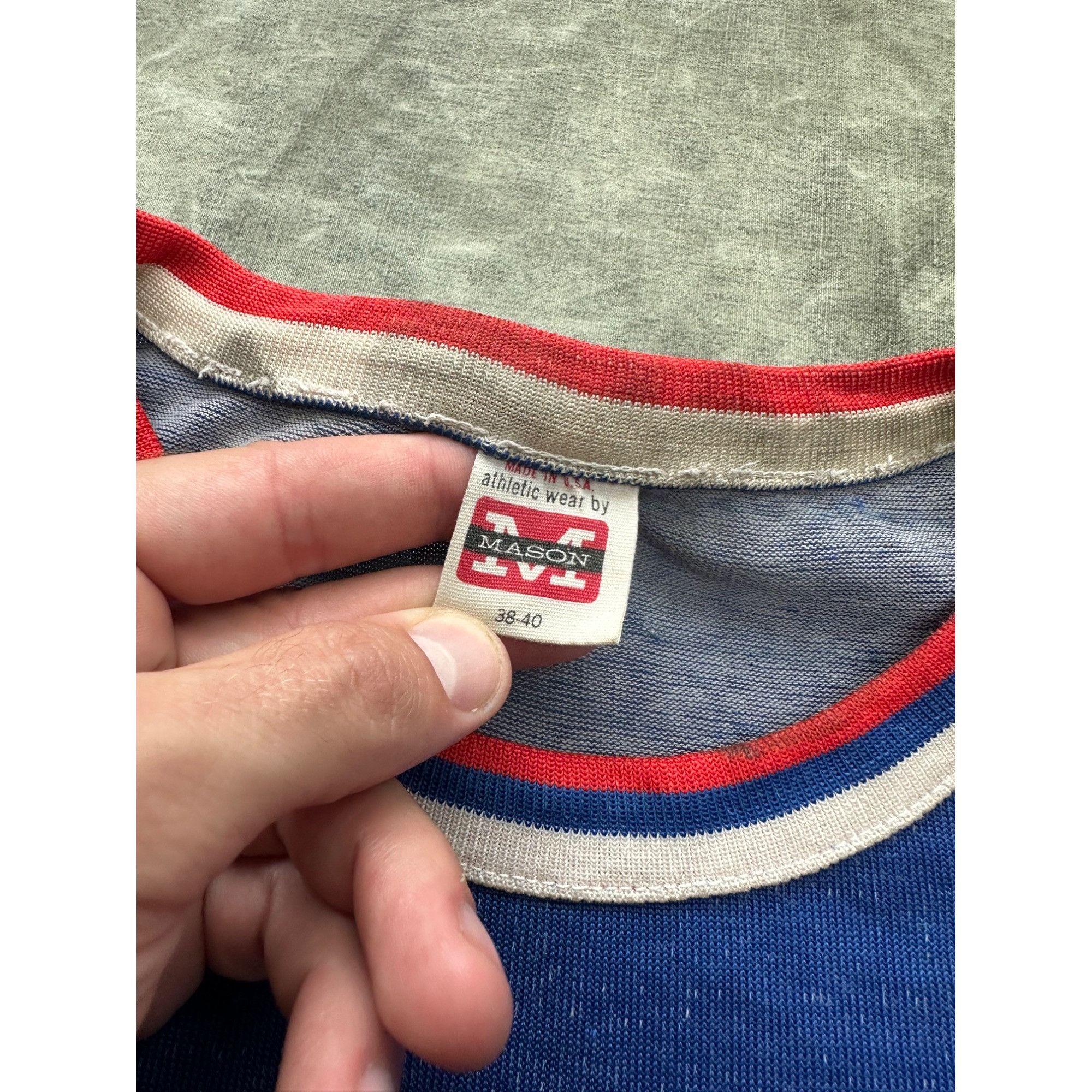 Vintage Vintage 1940s/50s Mason Rayon Cheerleading Jersey Shirt Size US M / EU 48-50 / 2 - 3 Thumbnail