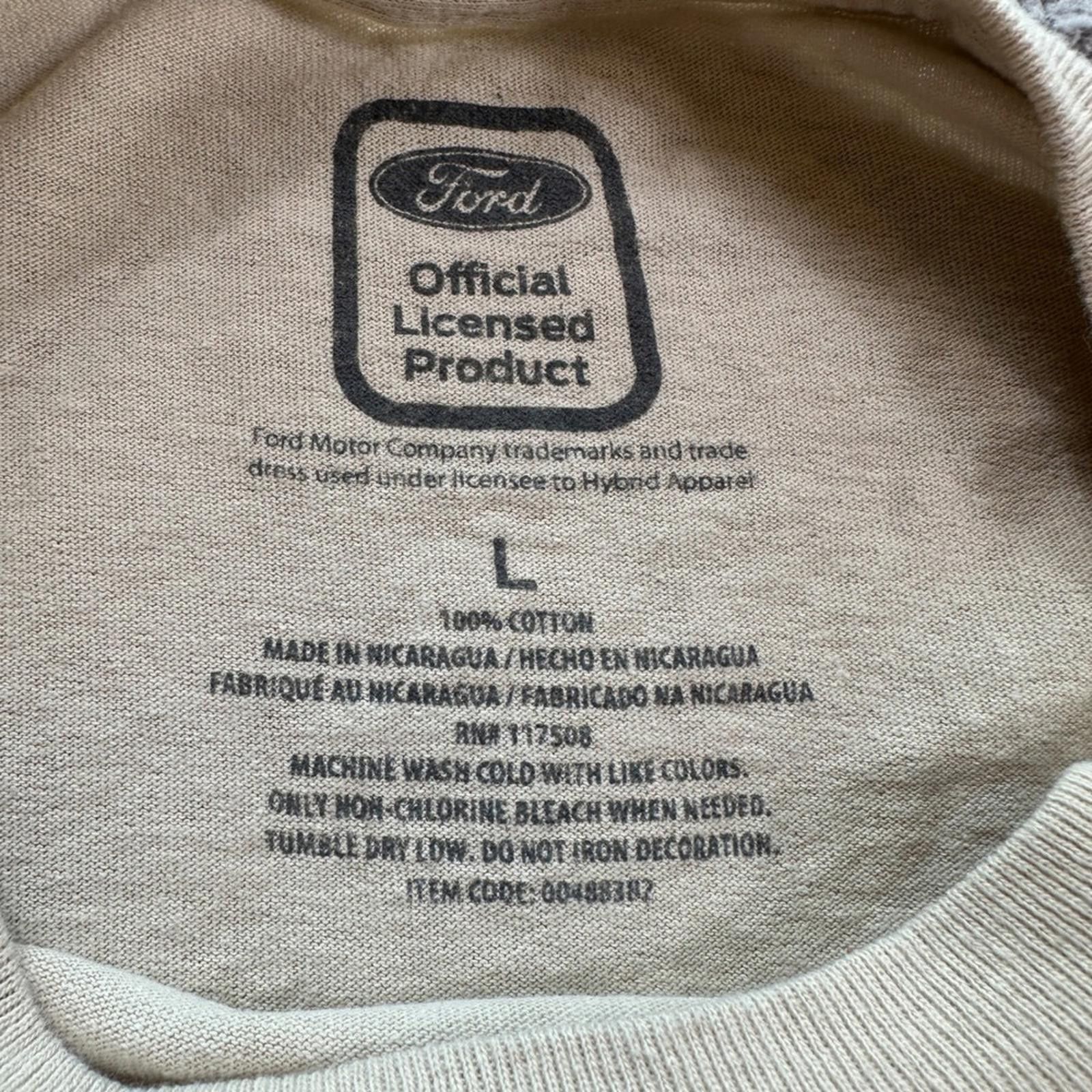Ford Ford Mustang American Breed 64 T Shirt Mens Tan Official Size US L / EU 52-54 / 3 - 3 Thumbnail