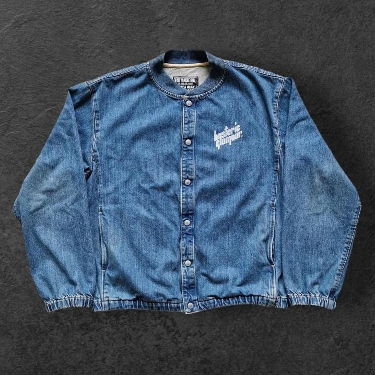 Hysteric Glamour Mens vintage hysteric glamour denim bomber jacket Size US XL / EU 56 / 4 - 4 Thumbnail