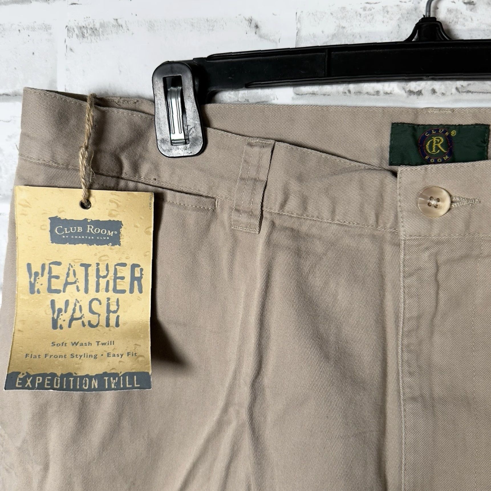 Club Room NWT Club Room 100% Cotton Chino Shorts Beige Casual Size 36 Mens Size US 36 / EU 52 - 4 Thumbnail