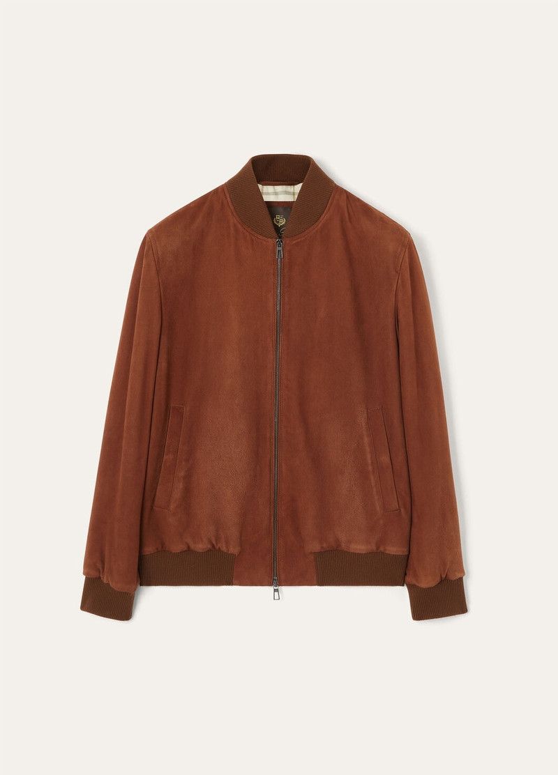 Loro Piana o1w1db10226 FAP4470 Ivy Bomber Jacket in Brown Size US L / EU 52-54 / 3 - 1 Thumbnail