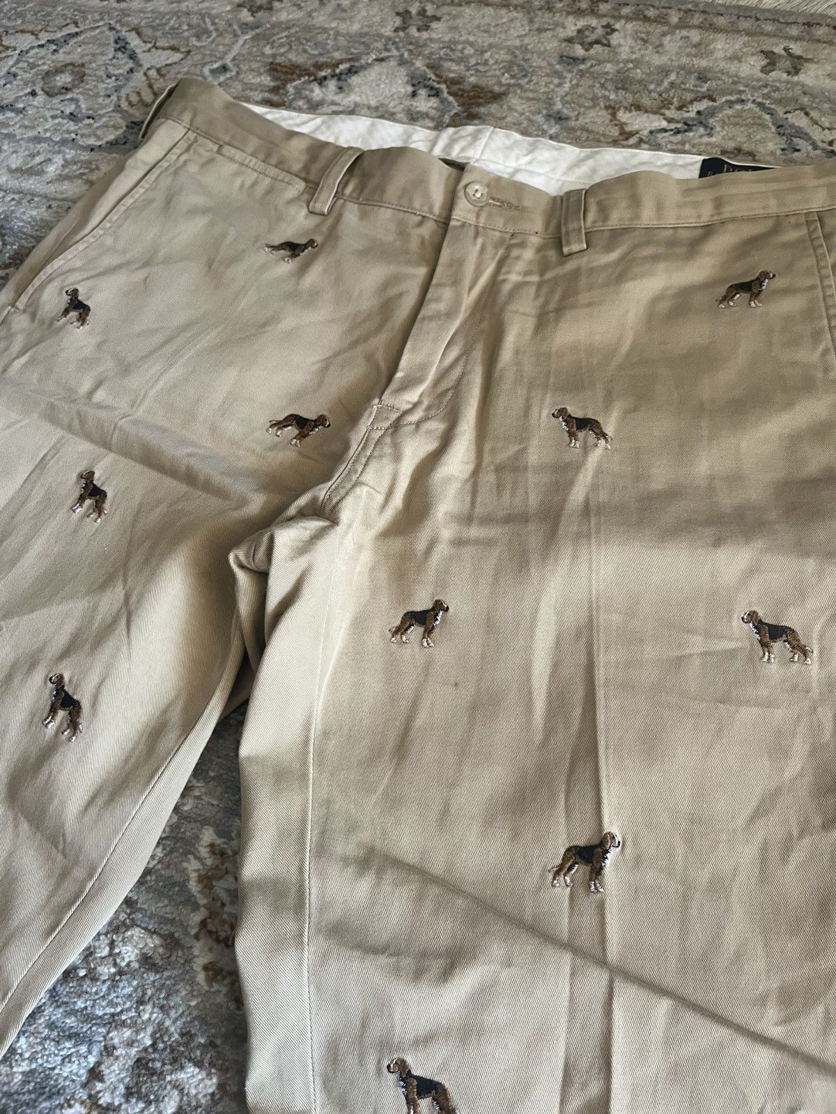 RRL Ralph Lauren POLO RALPH LAUREN DOG EMBROIDERY CHINOS 35x32 Size US 35 - 3 Thumbnail