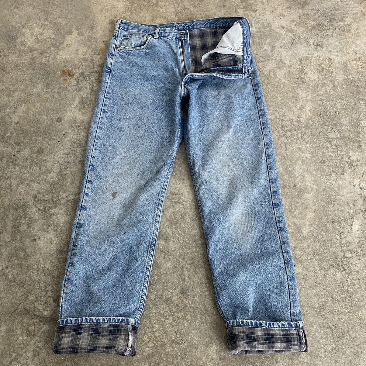 Carhartt Vintage Carhartt Blanket Lined Relaxed Fit Denim Jeans Size US 35 - 2 Thumbnail