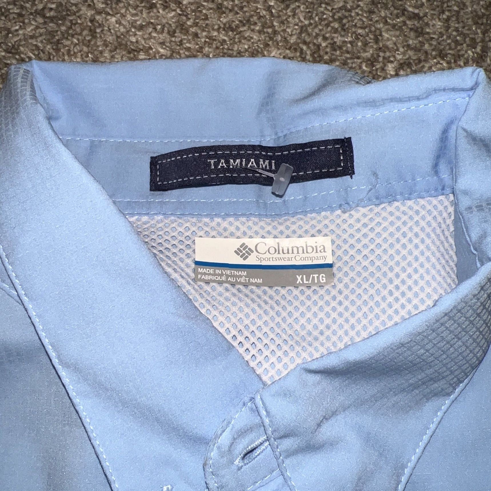 Vintage VINTAGE Columbia TAMIAMI Blue Vented Fishing Shirt Adult XL Long Sleeve Mens Size US XL / EU 56 / 4 - 3 Thumbnail