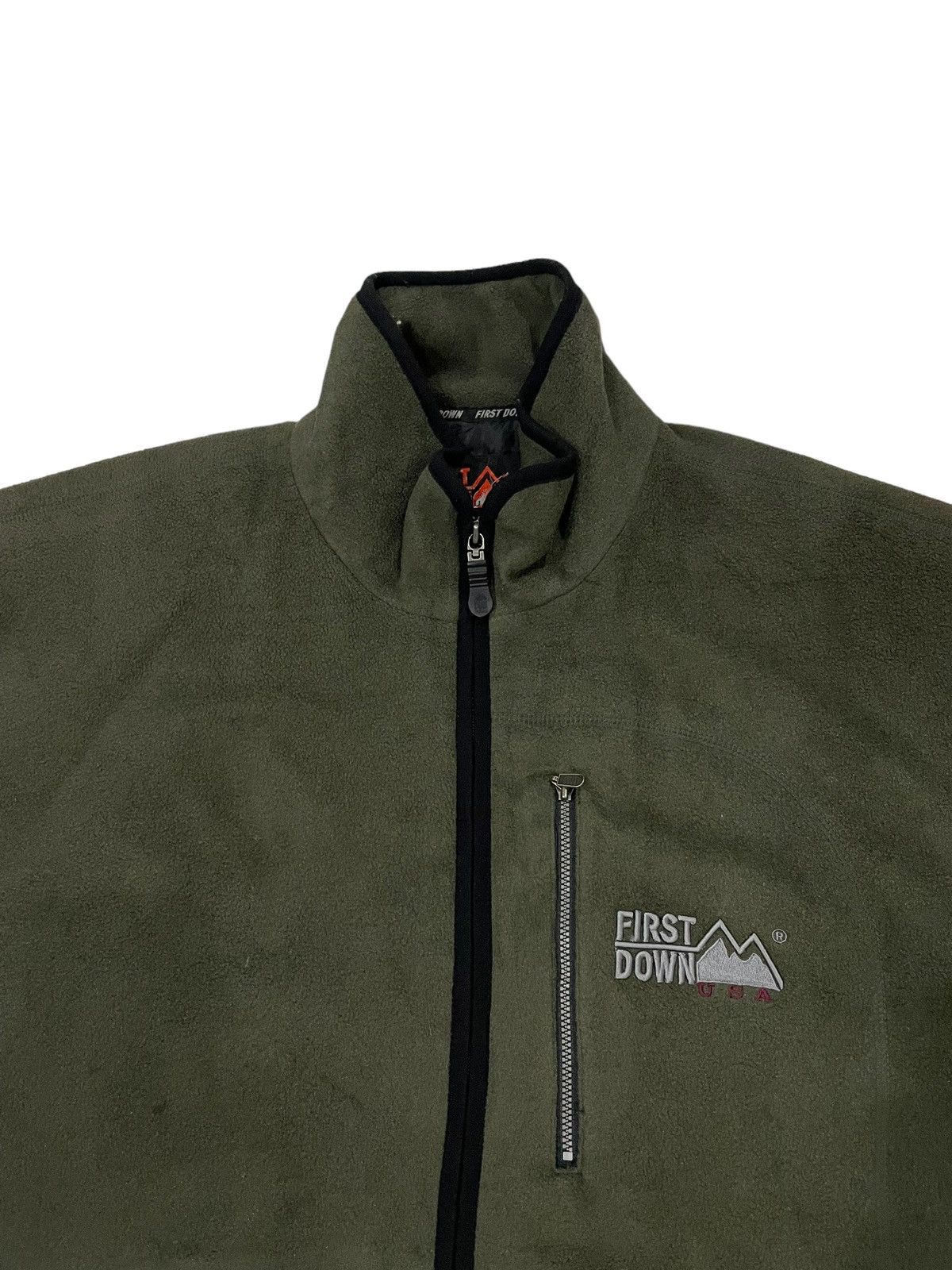 Other Y2K FIRST DOWN USA Fleece Sherpa Faux Zipped Jacket Size US XXL / EU 58 / 5 - 4 Thumbnail