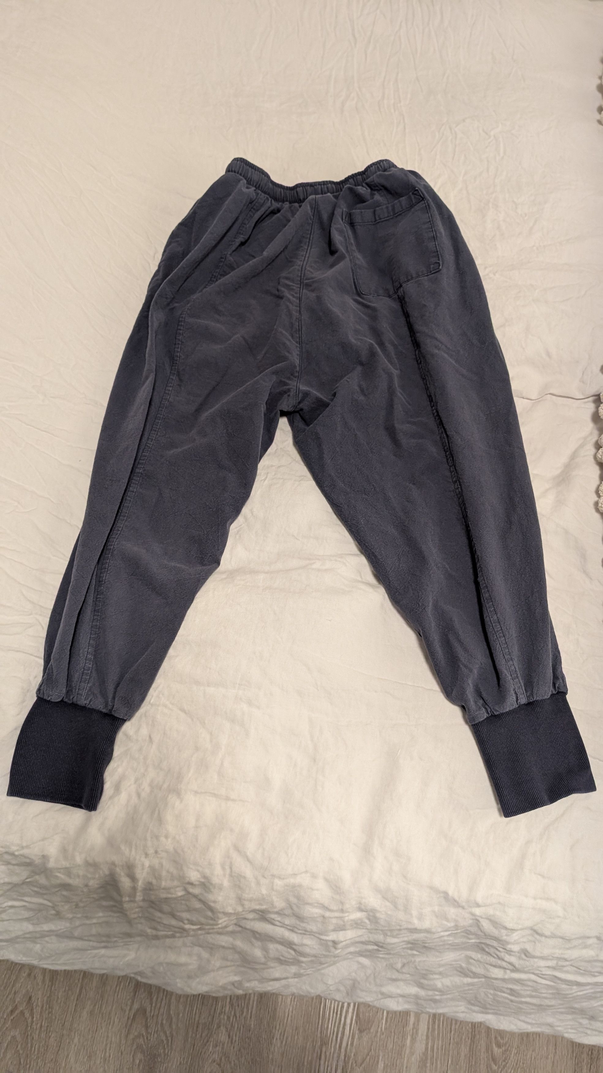 Japanese Brand Mr Donoo Loose Drawstring Joggers - Dark Blue - XL Size US 26 / EU 42 - 7 Thumbnail