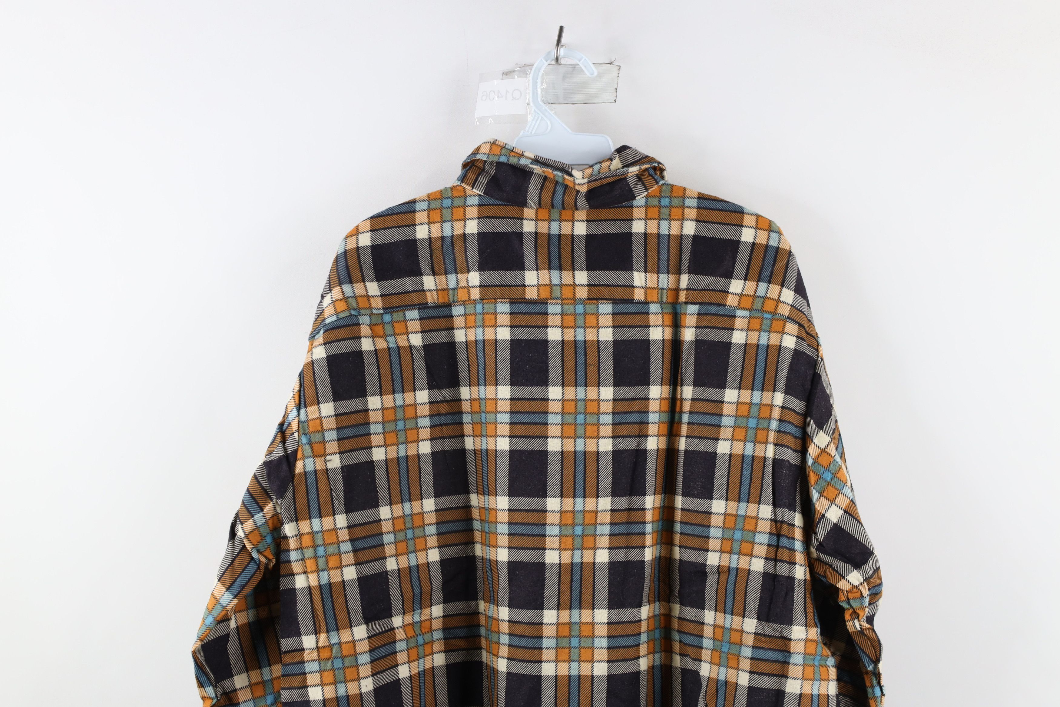 Vintage Deadstock Vintage 70s Streetwear Flannel Button Shirt Plaid Size US XL / EU 56 / 4 - 10 Thumbnail