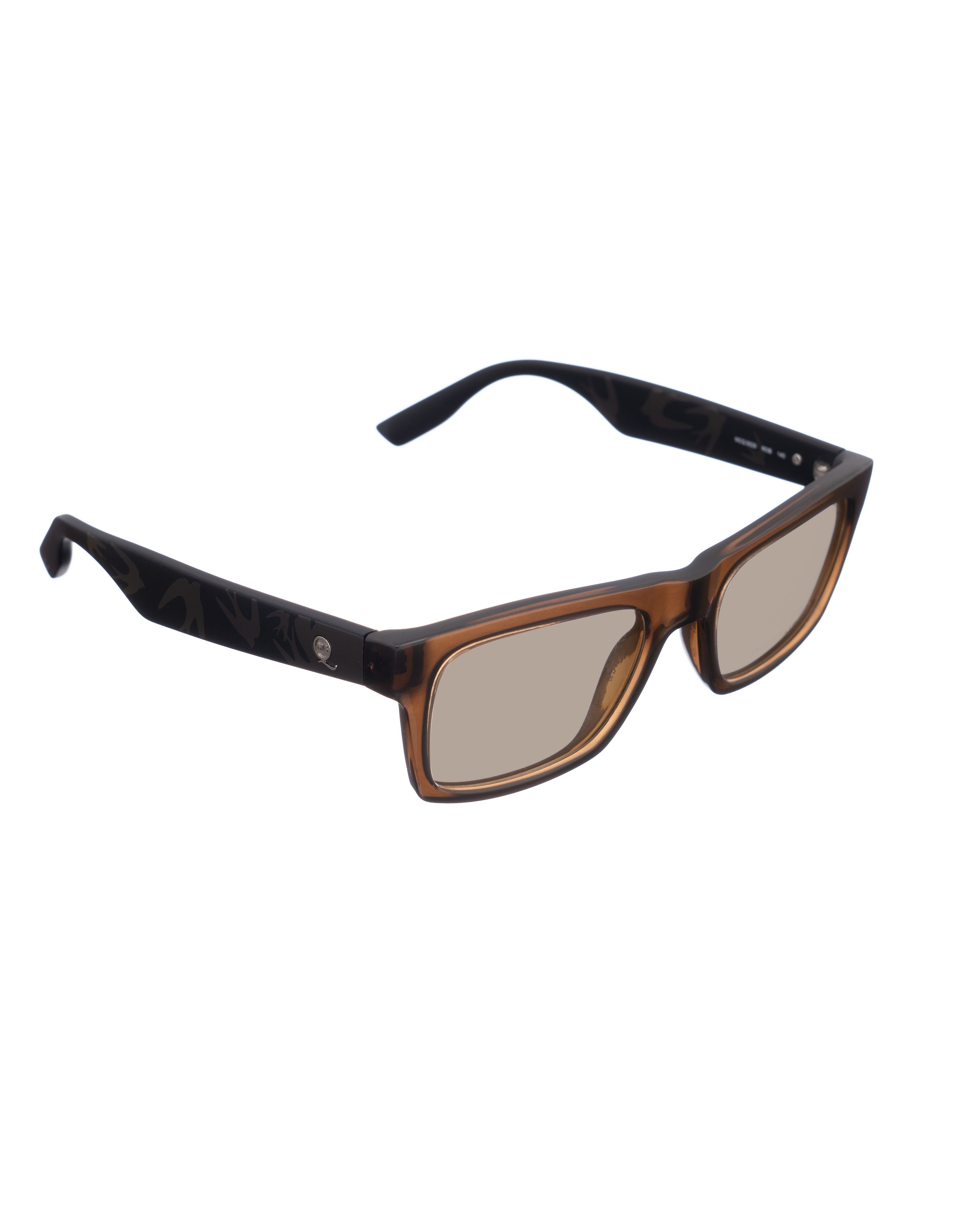 Alexander McQueen '00s Bold Nerdy Brown Sunglasses