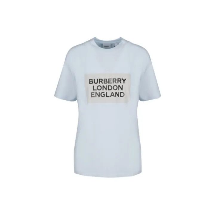 Burberry Burberry Oversize Logo Print Cotton T-Shirt 0079 Size XS / US 0-2 / IT 36-38 - 1 Thumbnail