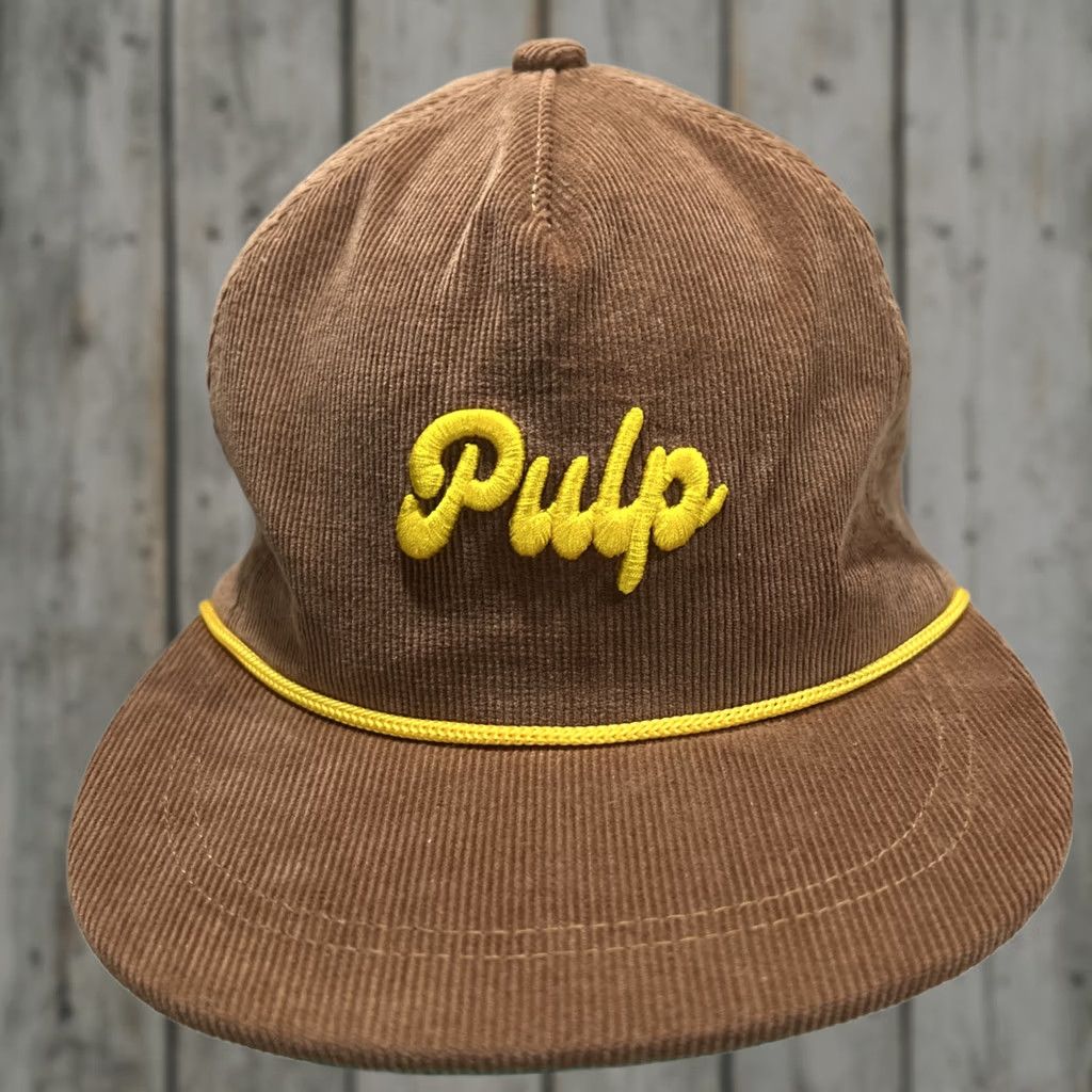 Vintage Pursuit of Ends Pulp High Snapback Hat Cap Adjustable Corduroy Rope Brown Mens Trucker Hat Brown Corduroy Rope Adjustable Cap Size ONE SIZE - 1 Thumbnail