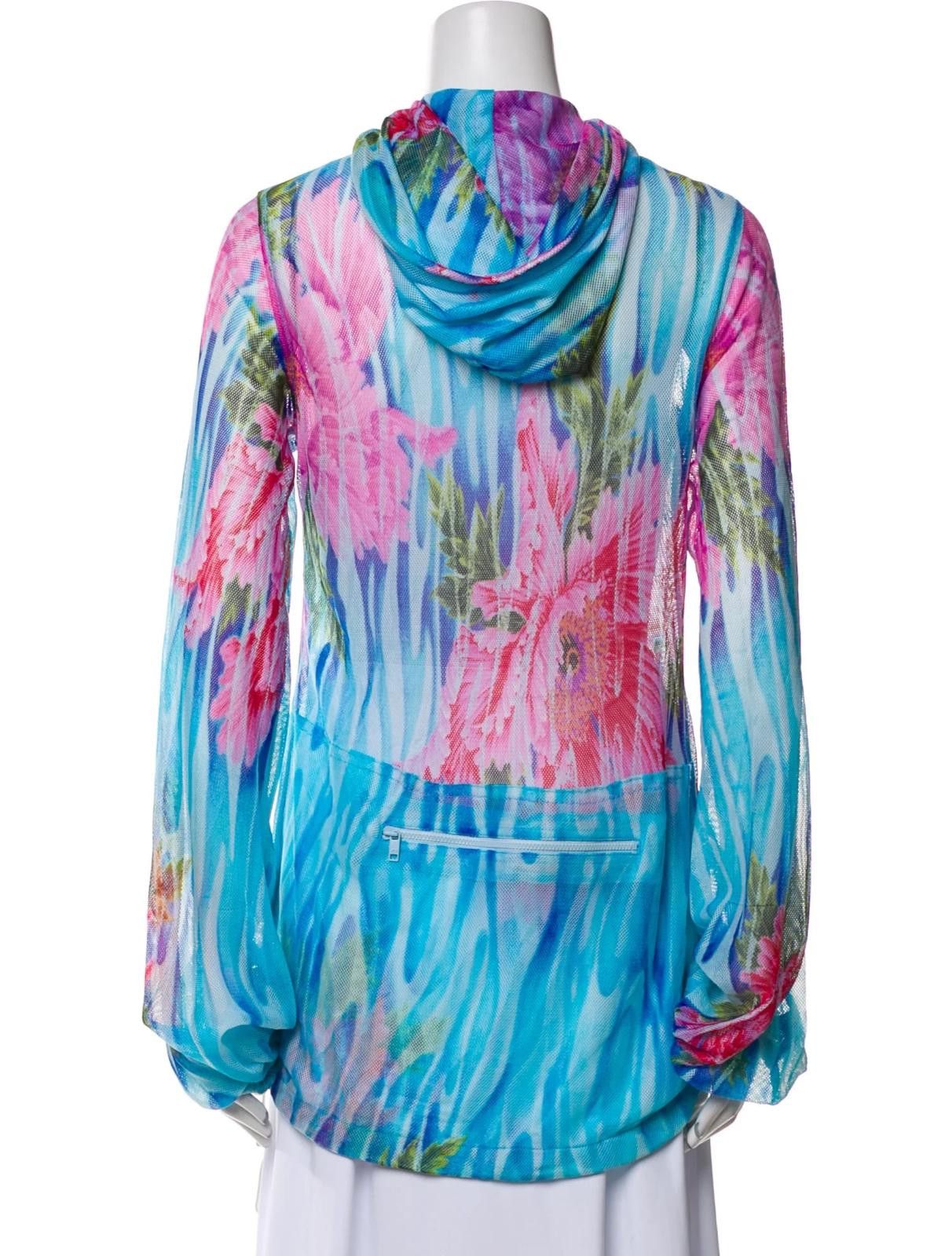 Other Y-3 by Yohji Yamamoto Floral Mesh Windbreaker Sz L Size L / US 10 / IT 46 - 3 Thumbnail