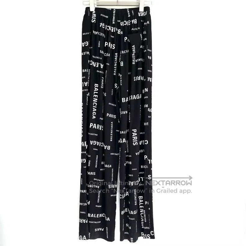 Balenciaga Balenciaga Logo Print Long Pants. Size US 34 / EU 50 - 2 Thumbnail