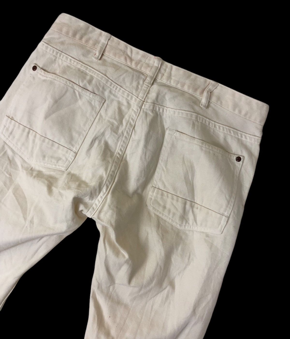 Japanese Brand × Paul Smith × Paul Smith Red Ear Paul Smith Red Ear White Button Denim Jeans Size US 33 - 10 Thumbnail