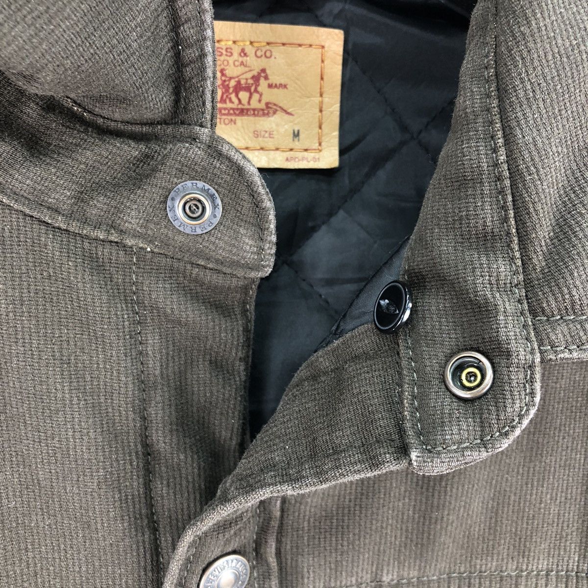 Levi's Vintage Clothing Vintage Y2K Levis Corduroy Jacket Quilted Lining Size US S / EU 44-46 / 1 - 10 Thumbnail