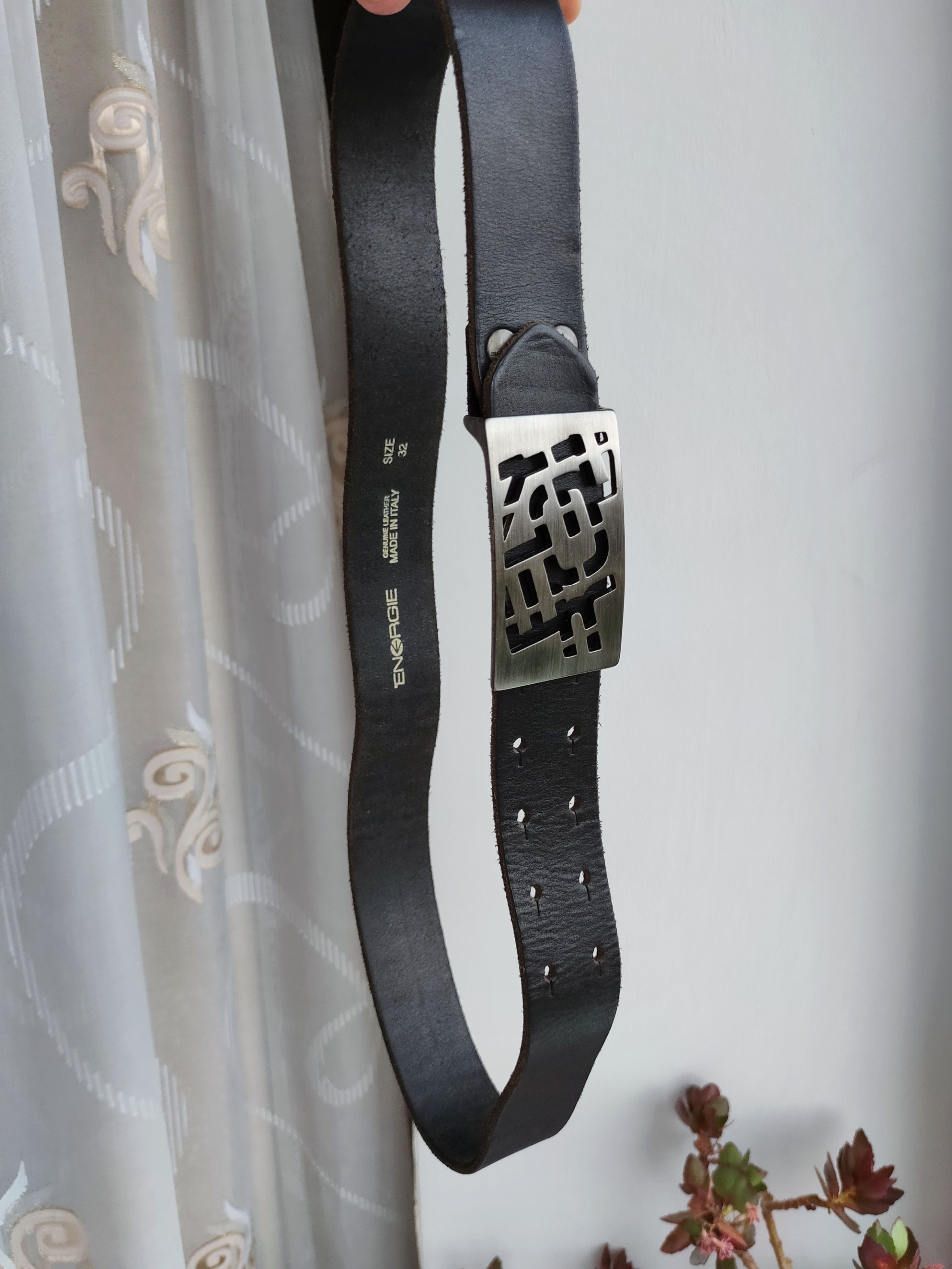 Energie Vintage Y2k Energie Leather Belt Buckle Energie Size ONE SIZE - 2 Thumbnail