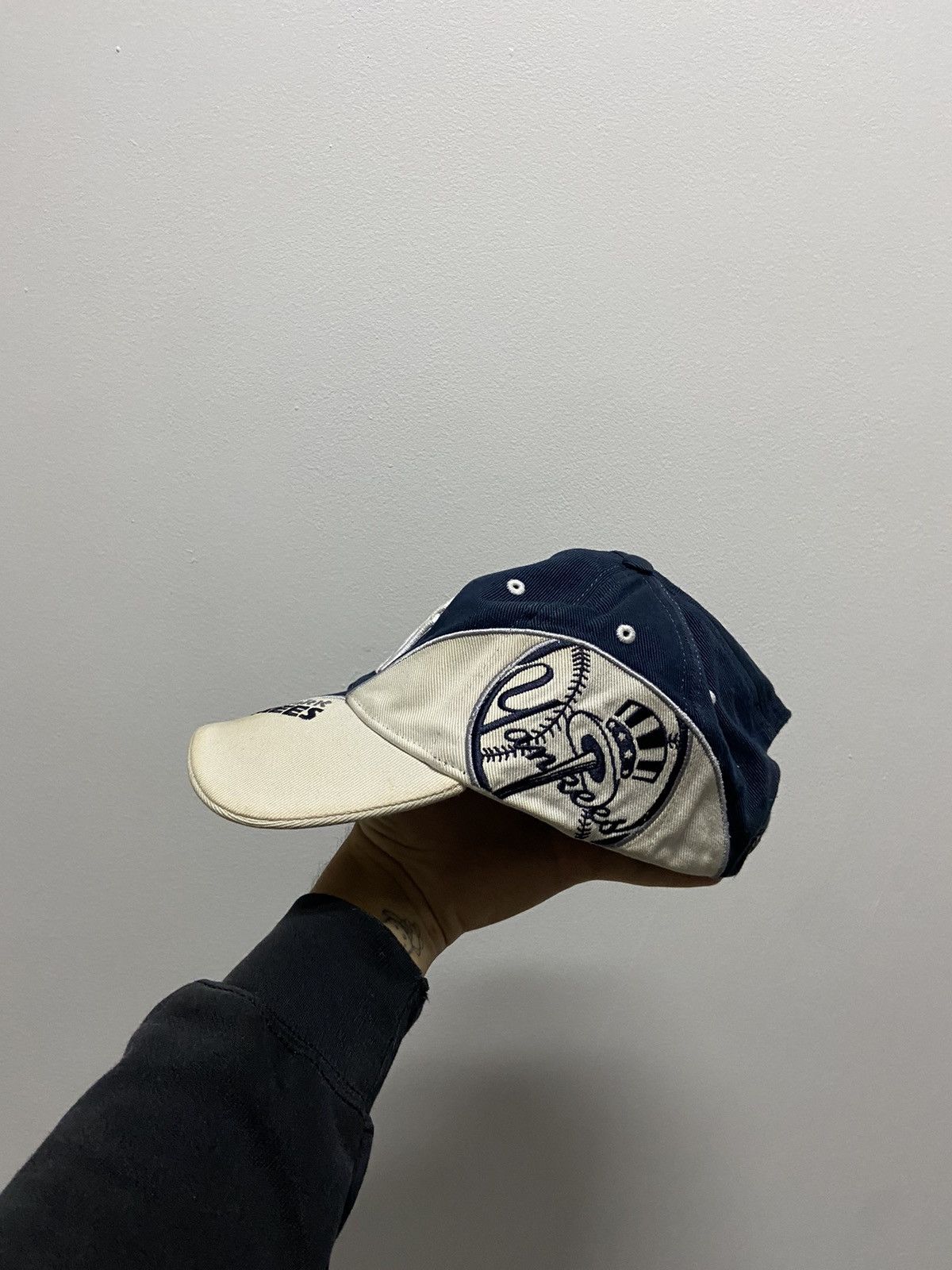 New York Yankees × Vintage New York Yankees big logo cap baseball vintage Size ONE SIZE - 3 Thumbnail