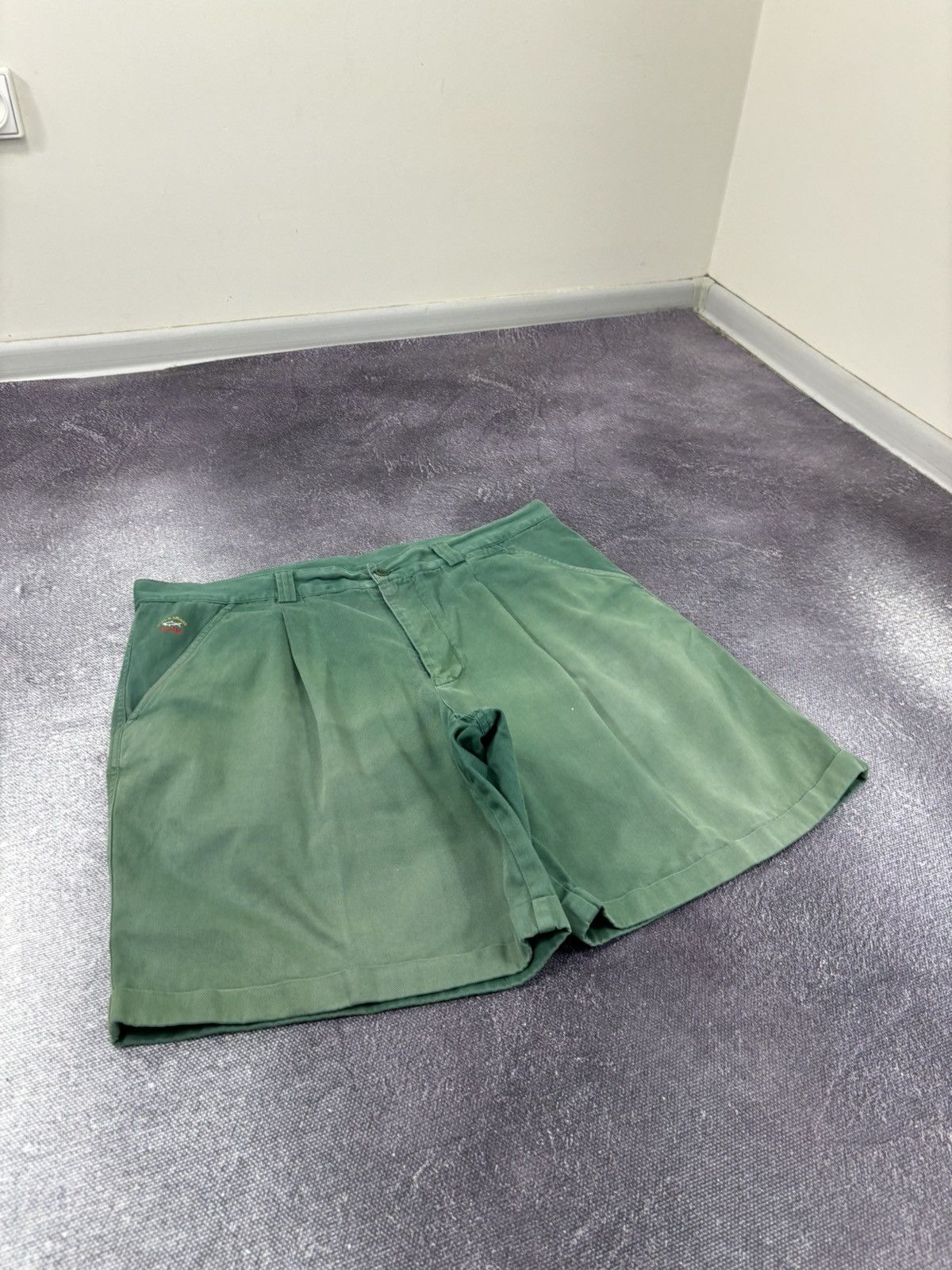 Paul & Shark Vintage Paul & Shark Yachting Men’s Faded Green Shorts Size US 40 / EU 56 - 4 Thumbnail