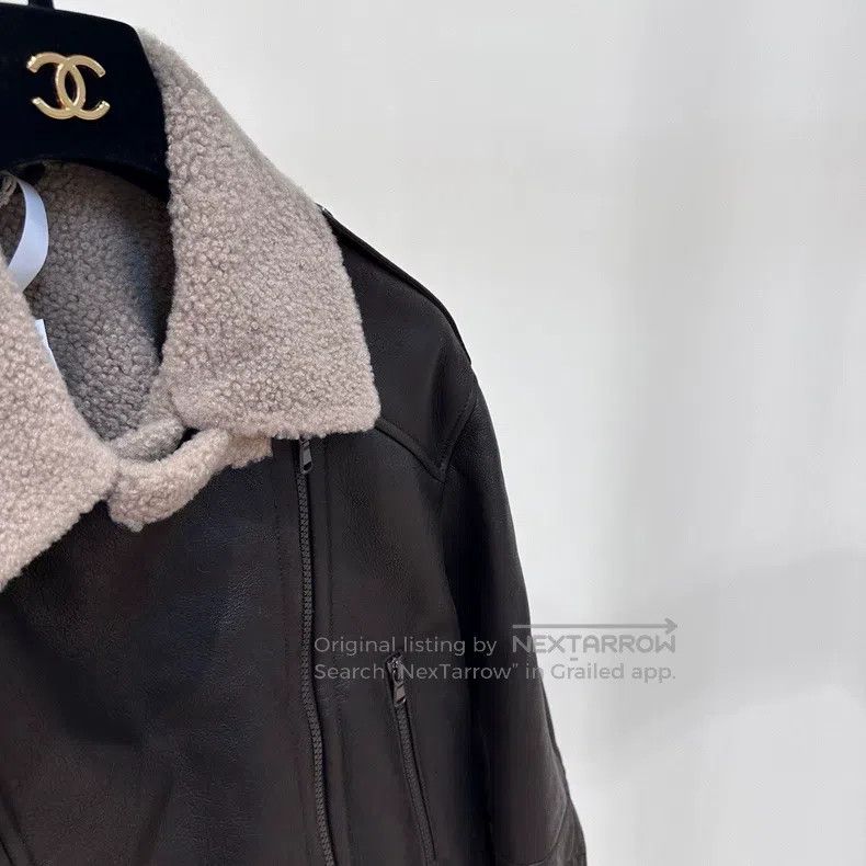 Brunello Cucinelli Brunello Cucinelli Leather Fleece Jacket Size XS / US 0-2 / IT 36-38 - 5 Thumbnail