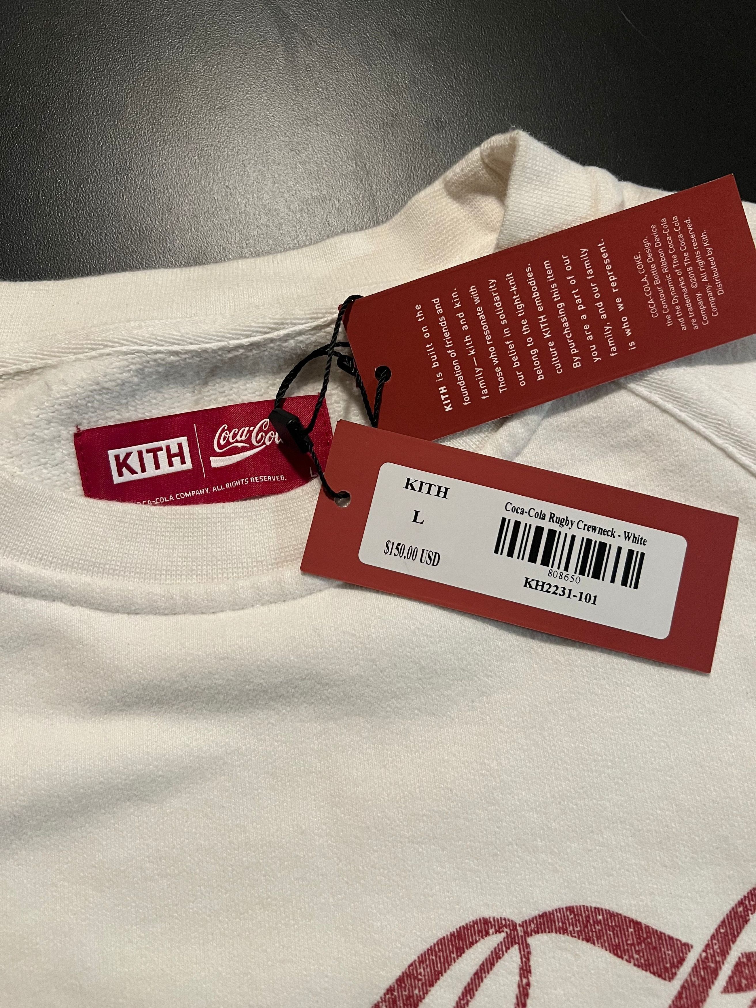 Coca Cola × Kith Kith x Coca-Cola Rugby Crewneck White Size US L / EU 52-54 / 3 - 4 Thumbnail