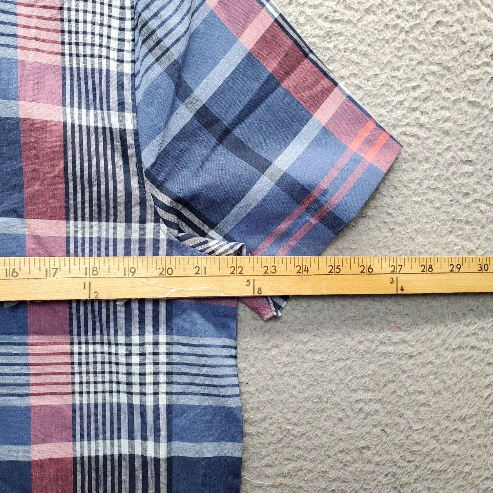 Vintage Walter Hagen Mens Button-Up shirt Multi Plaid Short Sleeve Size US M / EU 48-50 / 2 - 4 Thumbnail