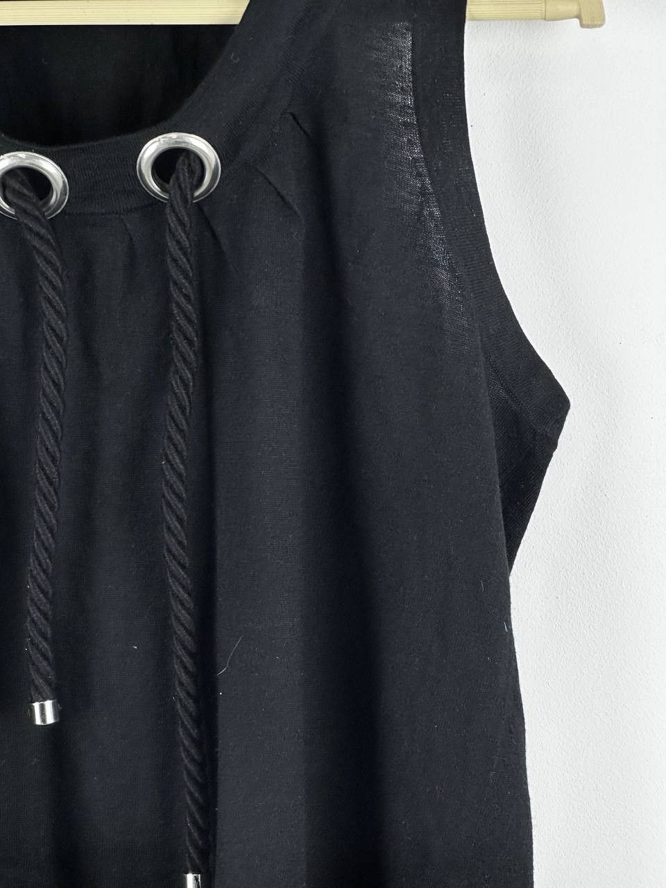 Burberry × Designer × Vintage Burberry Vintage Wool Tank Top Opium Black Size M / US 6-8 / IT 42-44 - 7 Thumbnail