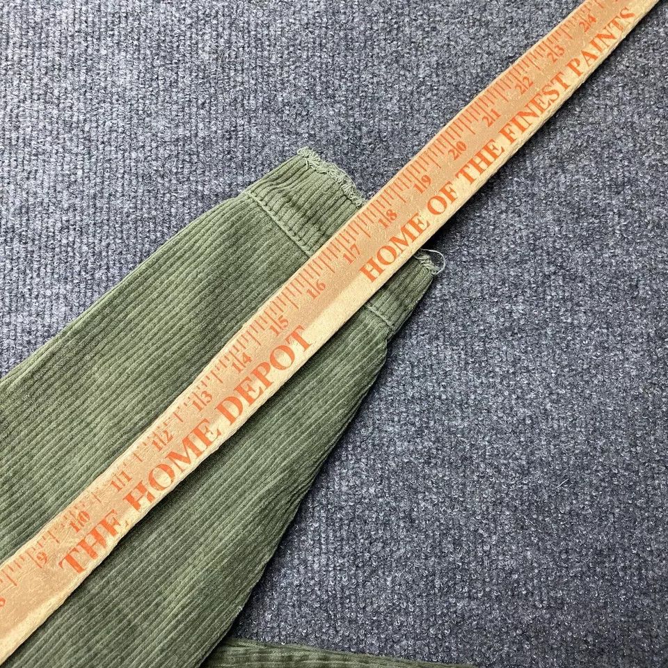 Zara Zara Jacket Womens Small Corduroy Green Trucker Frayed Size S / US 4 / IT 40 - 5 Thumbnail