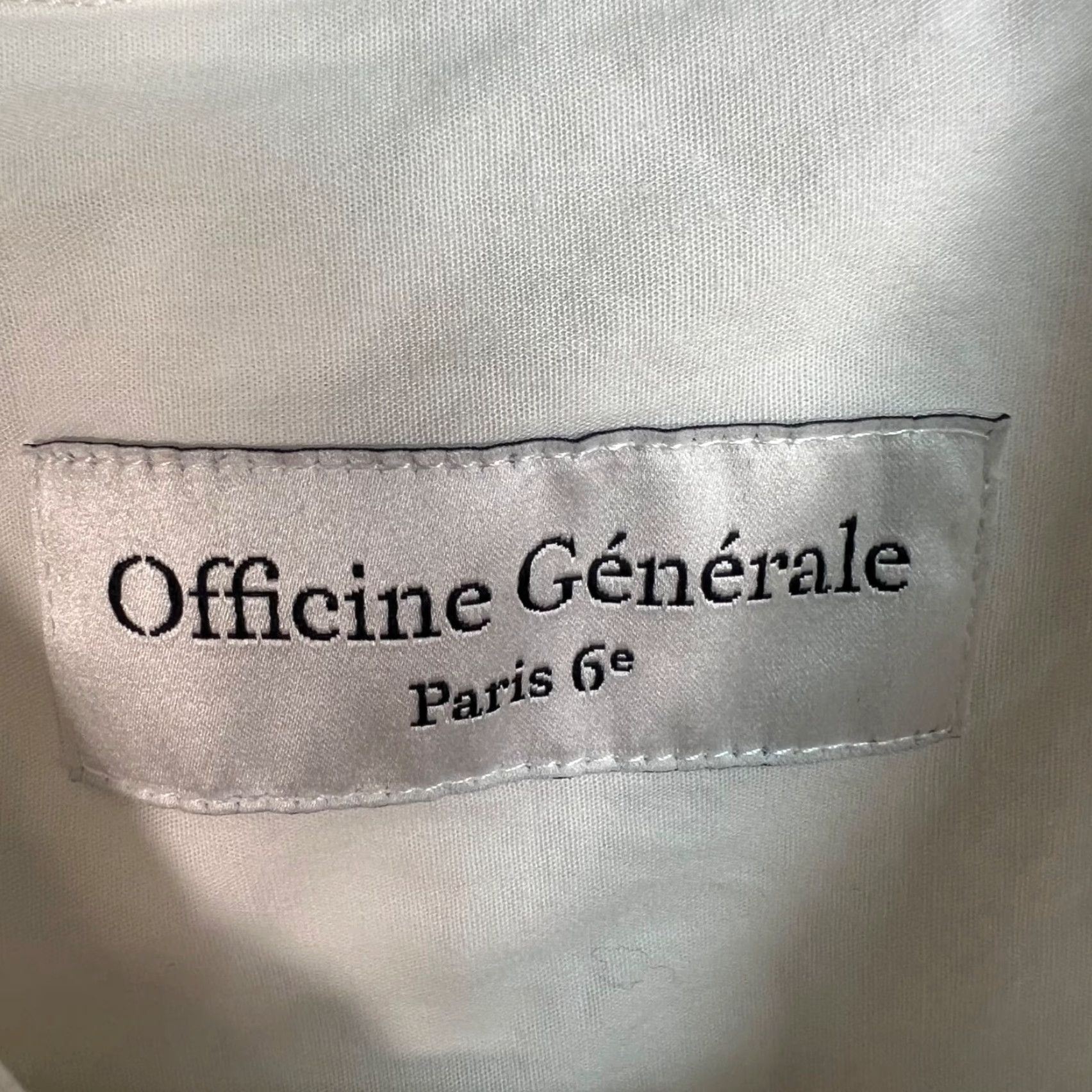 Vintage Officine Générale Shirt Button-Up Mens XXL White 100% Cotton Long Sleeve Casual Size US XXL / EU 58 / 5 - 3 Thumbnail