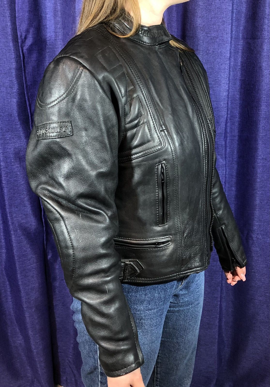 Harley Davidson × Honda × Yamaha Belstaff Motorcycle Leather Jacket Racing Biker Size M / US 6-8 / IT 42-44 - 3 Thumbnail